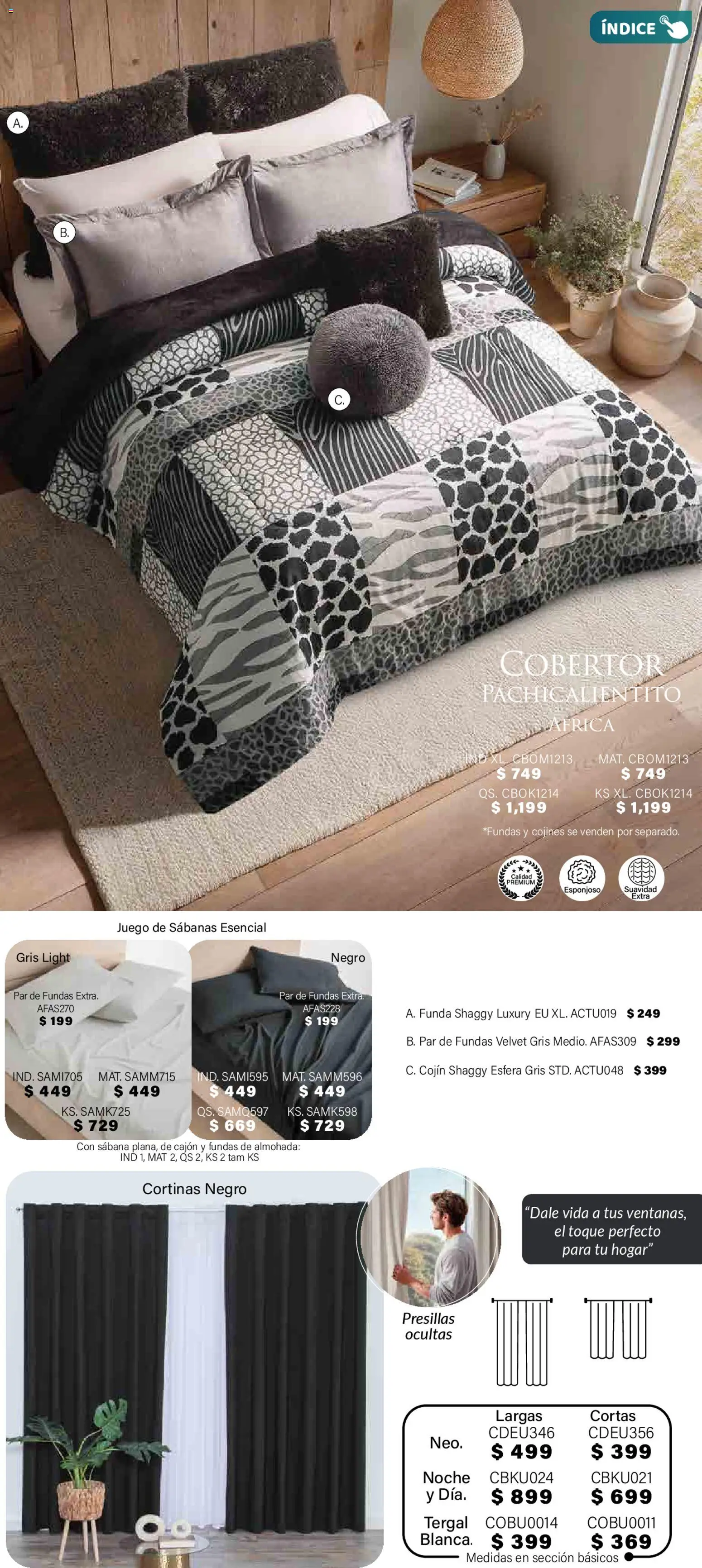 Nuevas ofertas de Colchas Concord válidas en toda la República Mexicana desde el 01.11.2025. ¡Encuentra las mejores ofertas en Colchas Concord Buen Fin! | Página: 319 | Productos: Funda, Almohada, Sabanas, Cortinas