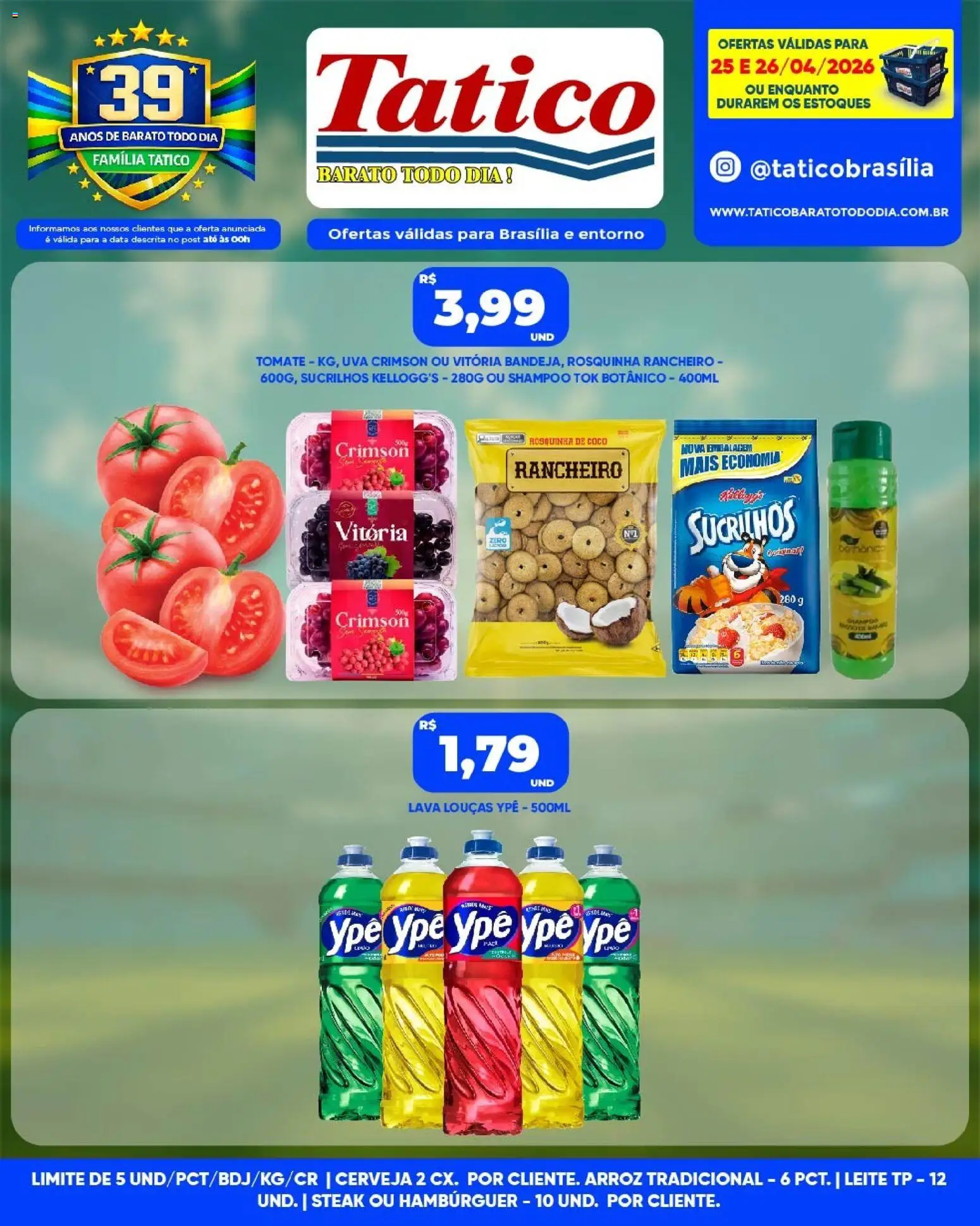 Tatico Folheto - válido de 25.04.2026 | Página: 2 | Produtos: Coco, Shampoo, Arroz, Rosquinha