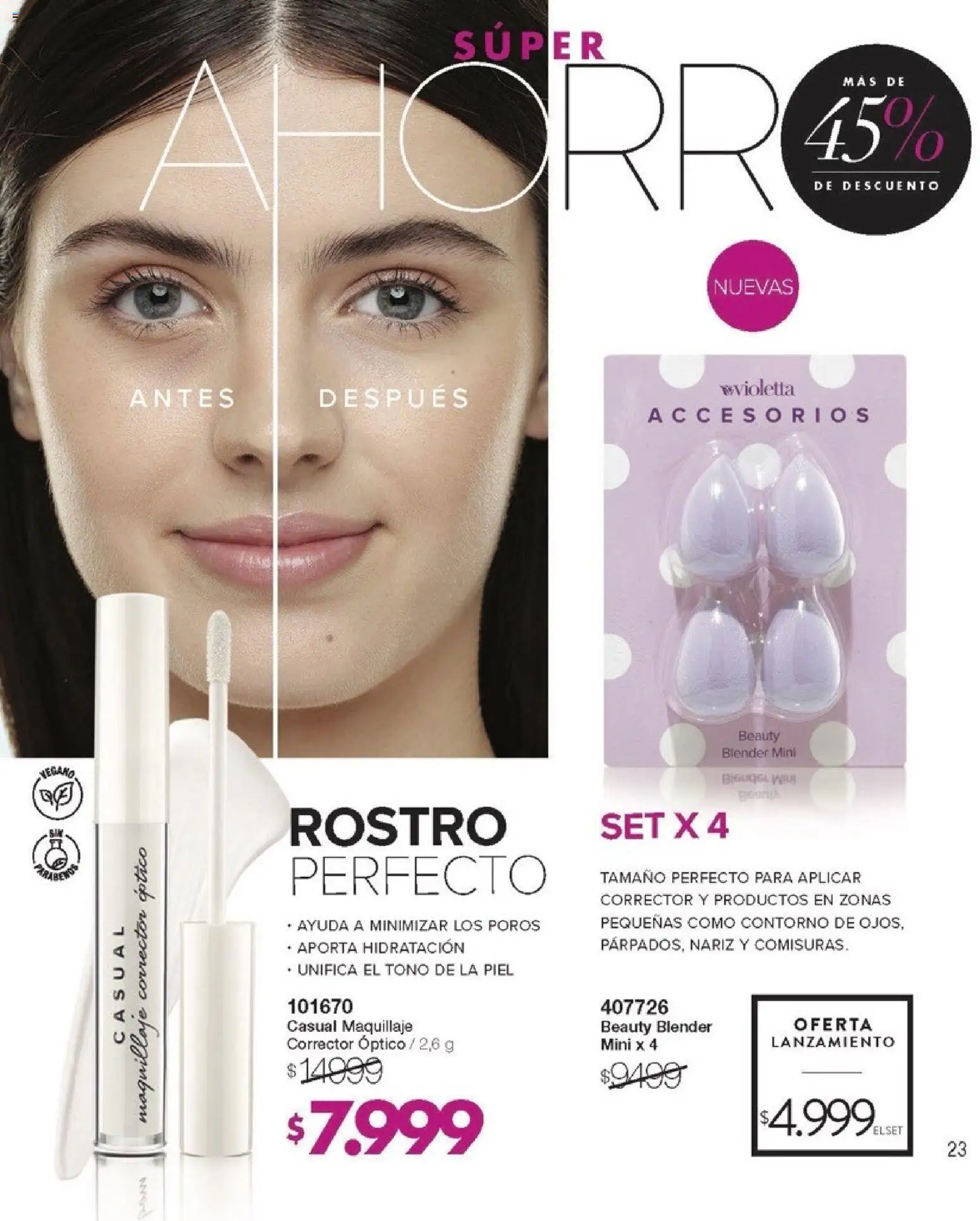 Violetta catálogo │ válido desde el 01.01.2026 | Página: 23 | Productos: Maquillaje, Contorno