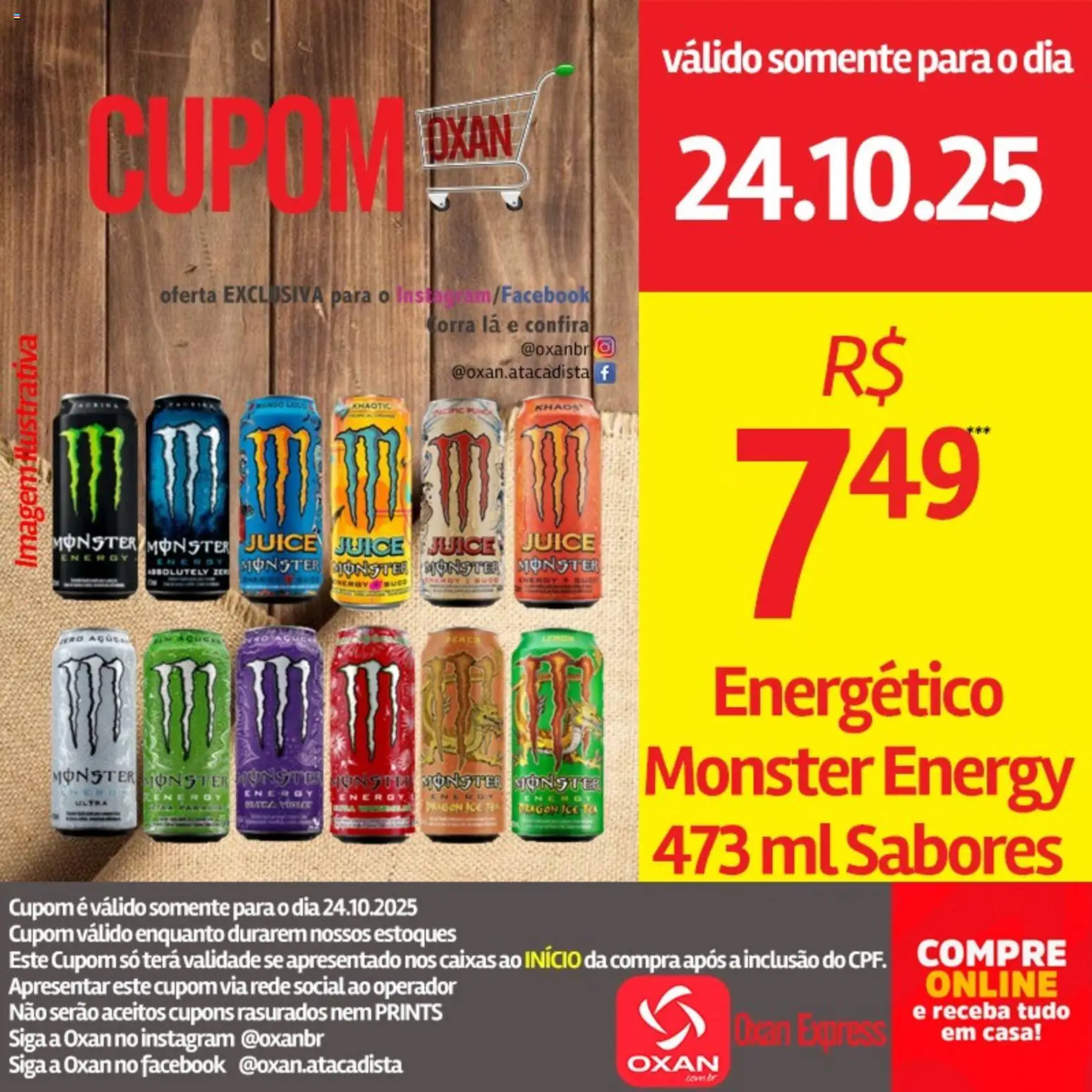 Oxan Atacadista Folheto - válido de 24.10.2025 | Página: 14 | Produtos: Energético, Monster