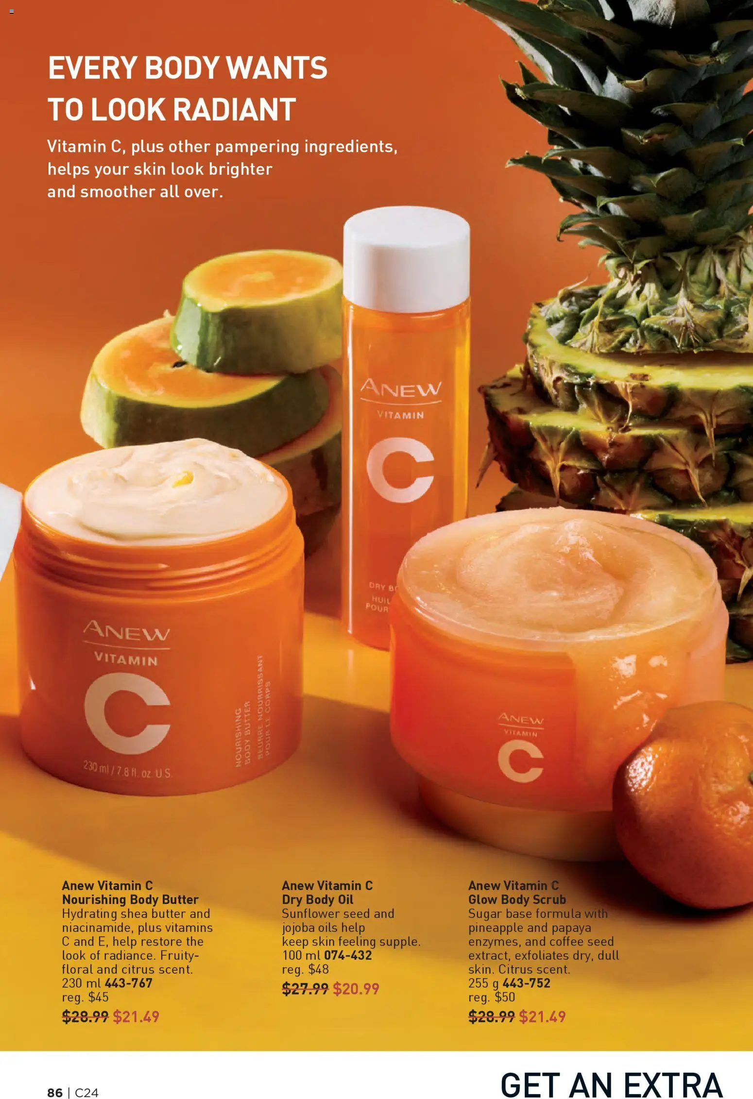 Avon flyer valid from 20.11.2025 | Page: 86 | Products: Pineapple, Butter, Oil, Coffee