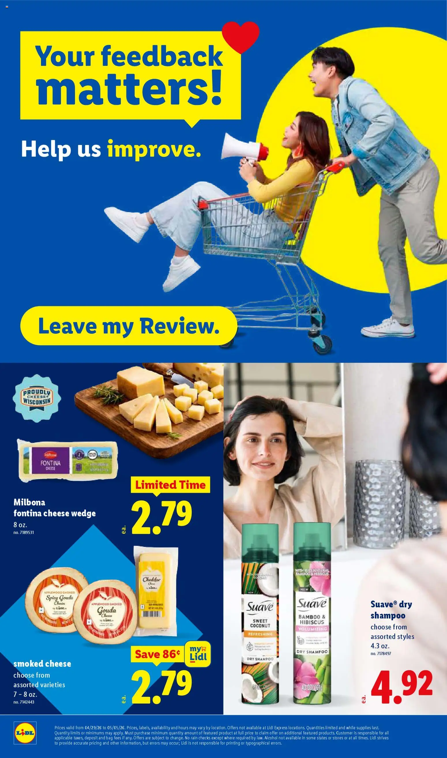 Lidl Weekly Ad - valid from 29.04.2026 | Page: 42 | Products: Shampoo, Cheese, Bag