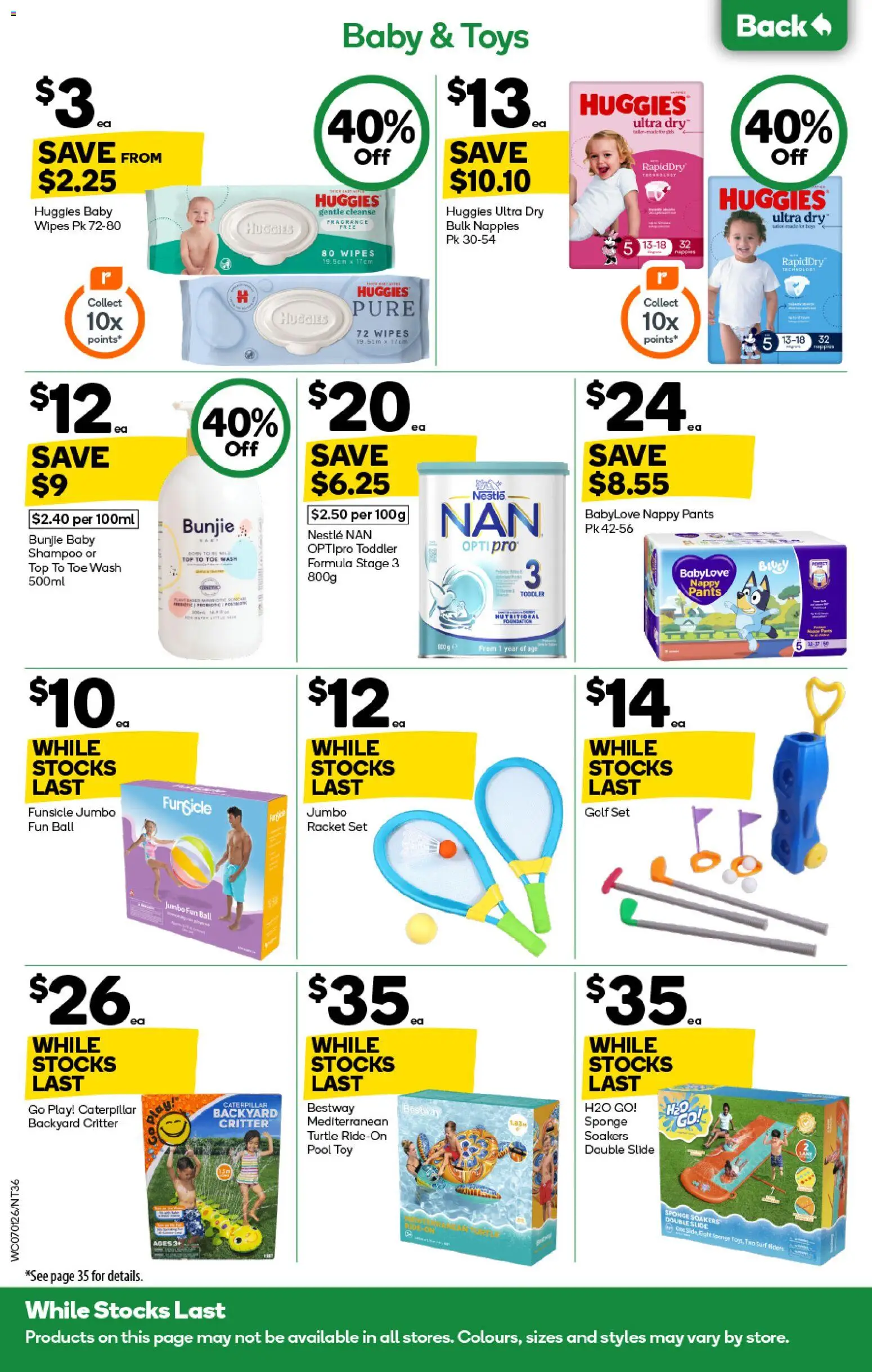 Woolworths catalogue - valid from 07.01.2026 | Page: 36 | Products: Fragrance, Shampoo, Nappies, Sponge