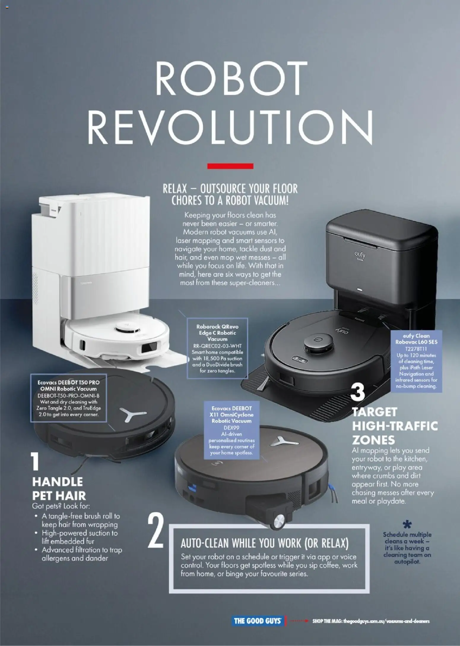 The Good Guys catalogue - valid from 18.03.2026 | Page: 4 | Products: Fur, Mop, Robot, Navigation