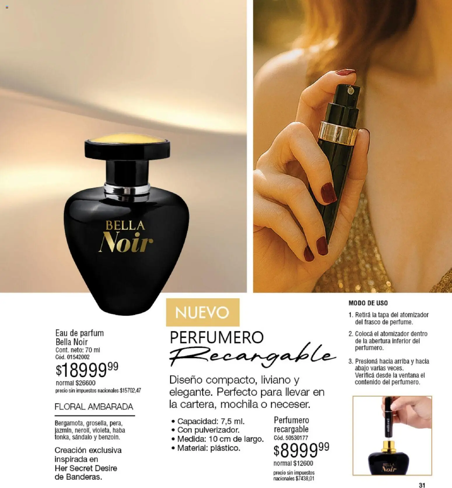 Millanel - Catálogo │ válido desde el 05.01.2026 | Página: 31 | Productos: Perfume, Frasco, Mochila