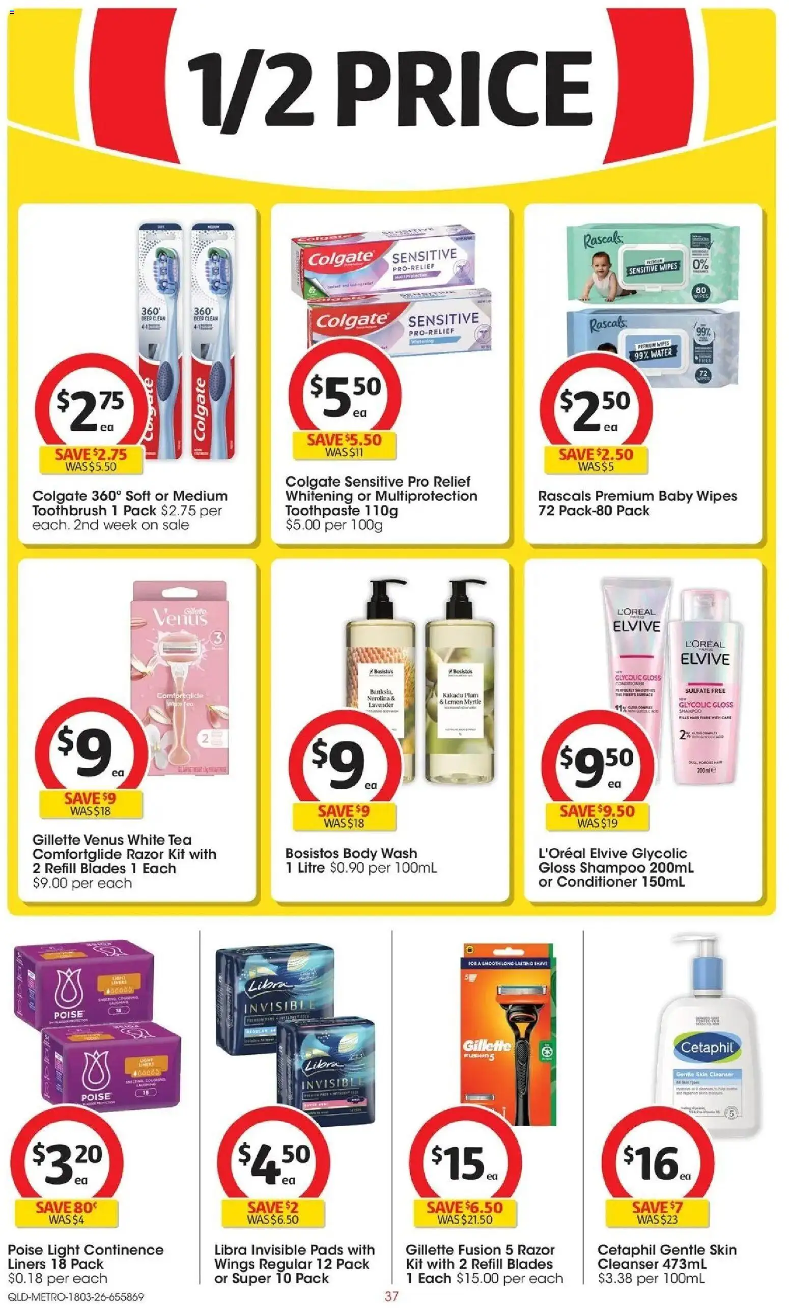 Coles catalogue - valid from 18.03.2026 | Page: 37 | Products: Light, Conditioner, Toothpaste, Lemon