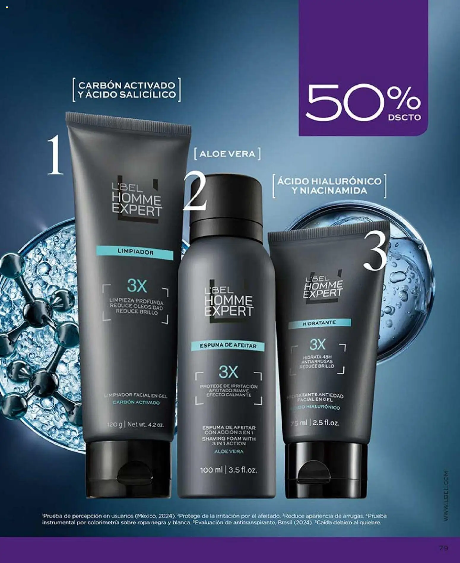 Catálogo L'Bel Campaña2x │ válido desde el 16.01.2026 | Página: 79 | Productos: Limpiador, Limpiador facial, Espuma de afeitar, Sobre