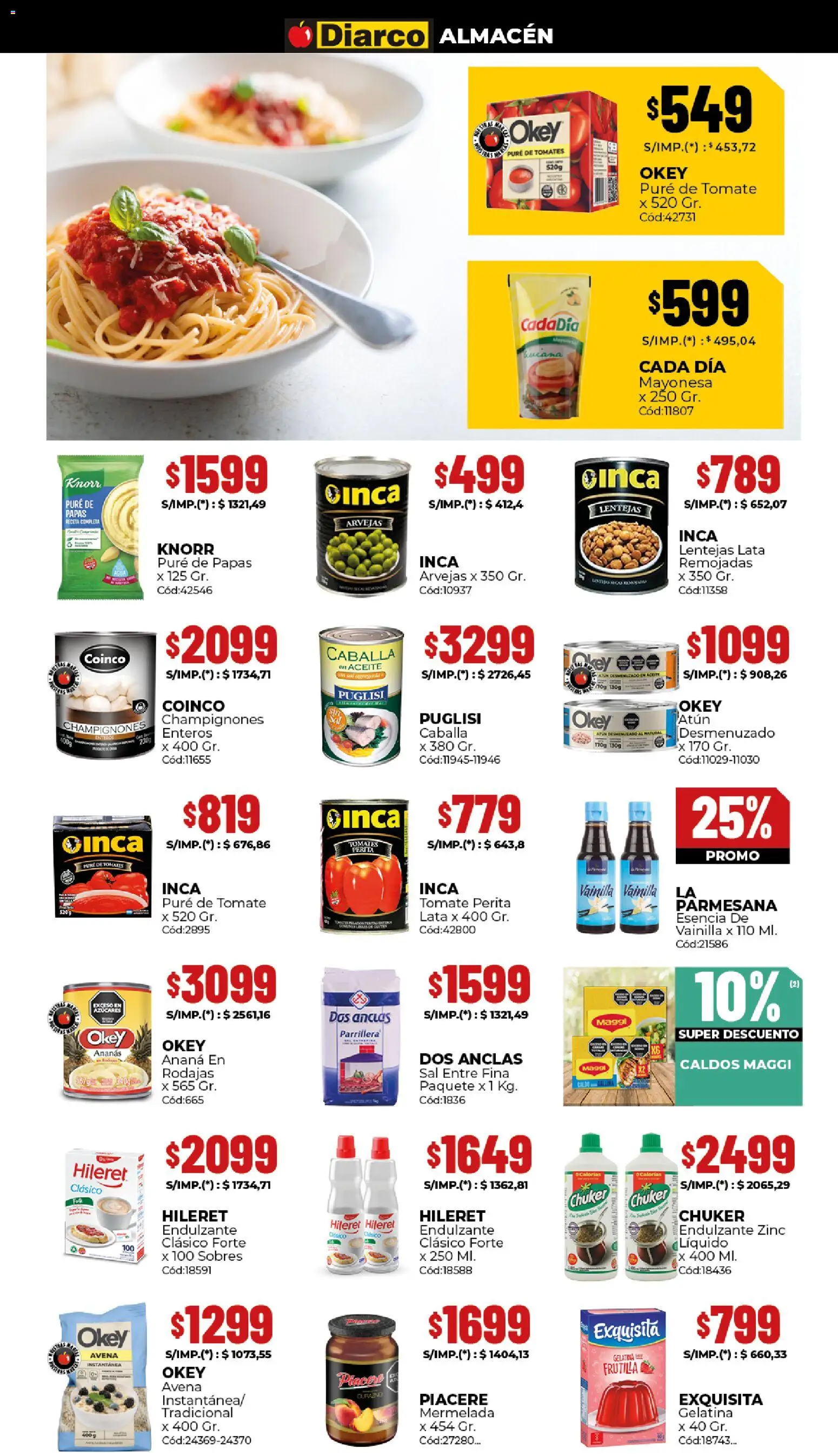 Diarco - Ofertas Interior │ válido desde el 15.12.2025 | Página: 3 | Productos: Mayonesa, Atún, Ananá, Tomate