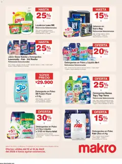 Makro catálogo -  Vista previa de la revista de la tienda Makro valido desde el 10.04.2026 | Página: 23 | Productos: Polvo, Jabón, Detergente, Ropa