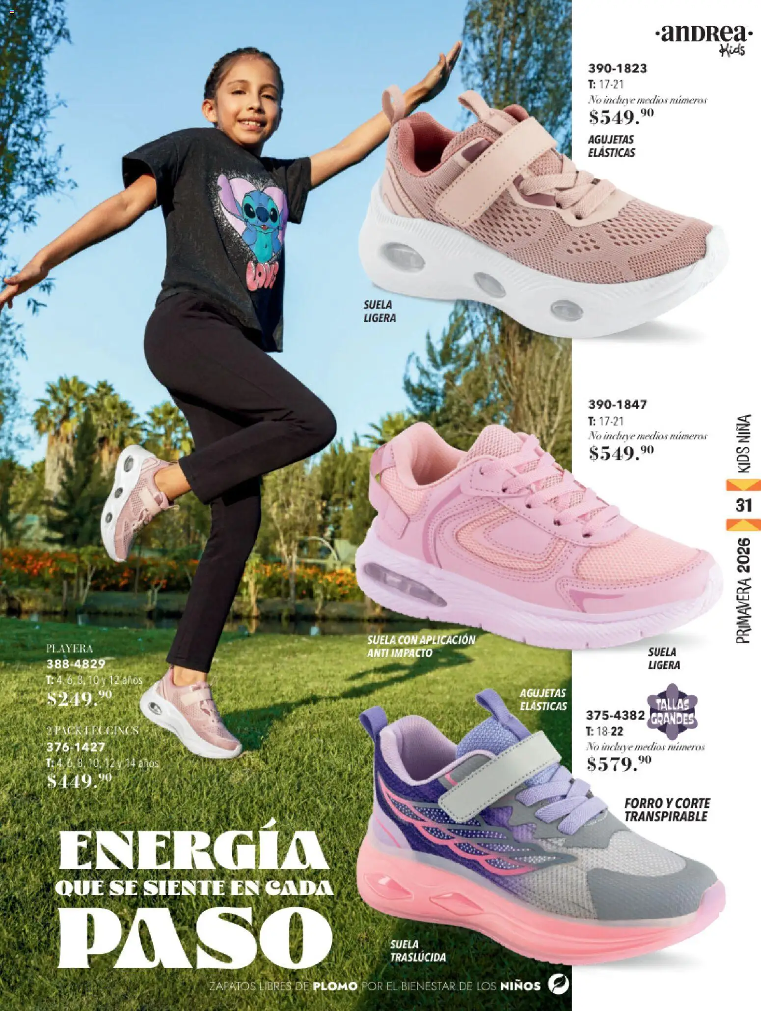 Nuevas ofertas de Andrea válidas en toda la República Mexicana desde el 25.01.2026. ¡Encuentra las mejores ofertas en Andrea catálogo Infantil! | Página: 31