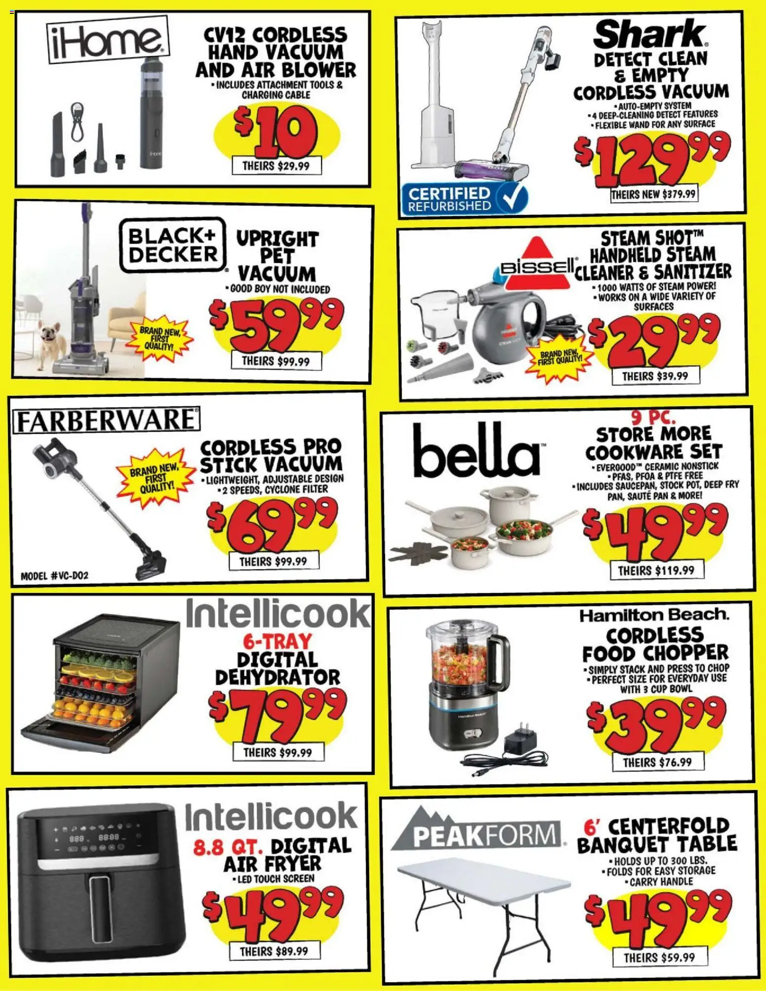 Ollie's Ad - valid from 21.02.2026 | Page: 3 | Products: Press, Fryer, Cable, Blower