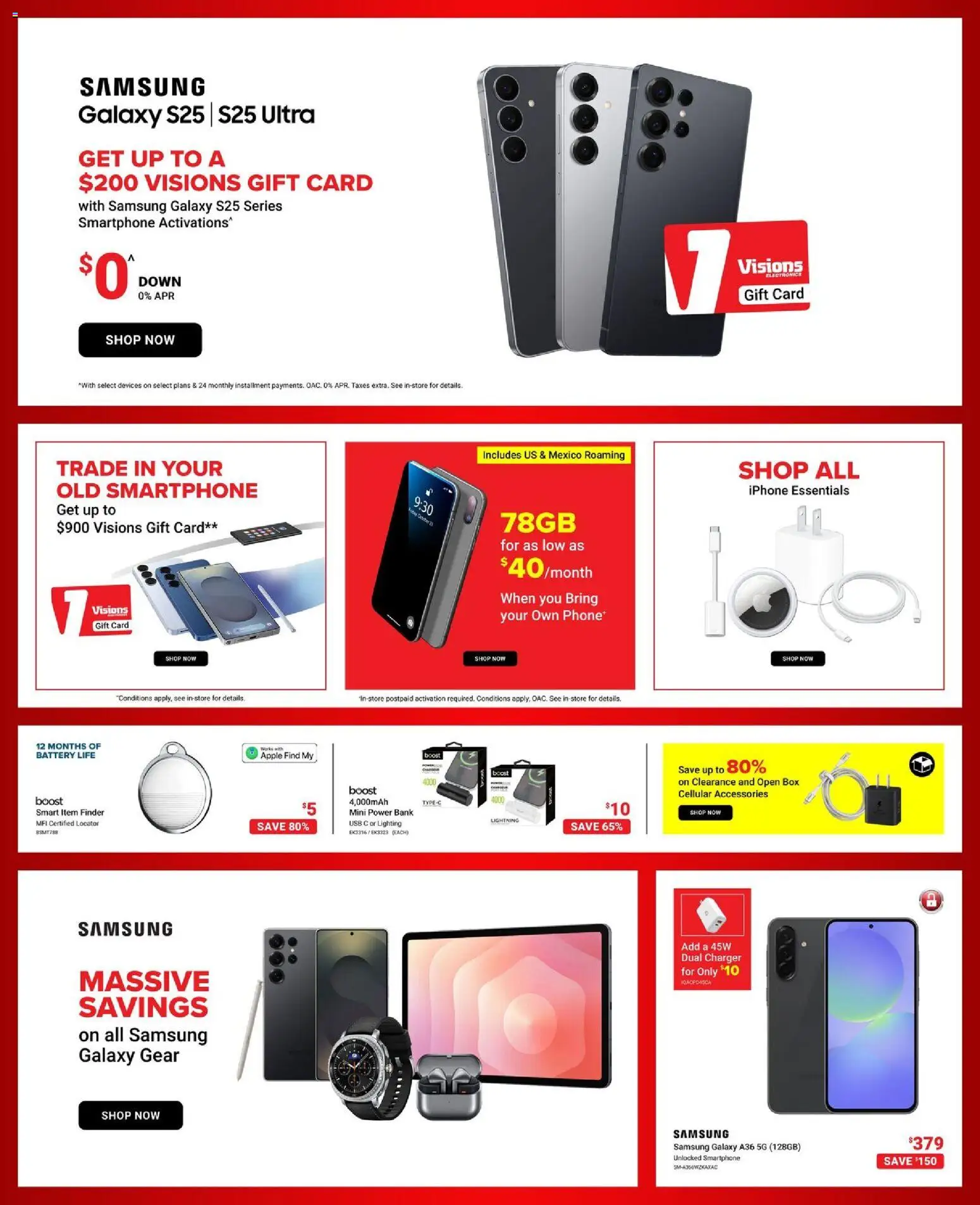 Visions flyer valid from 20.02.2026 | Page: 7 | Products: Smartphone, Box, Battery