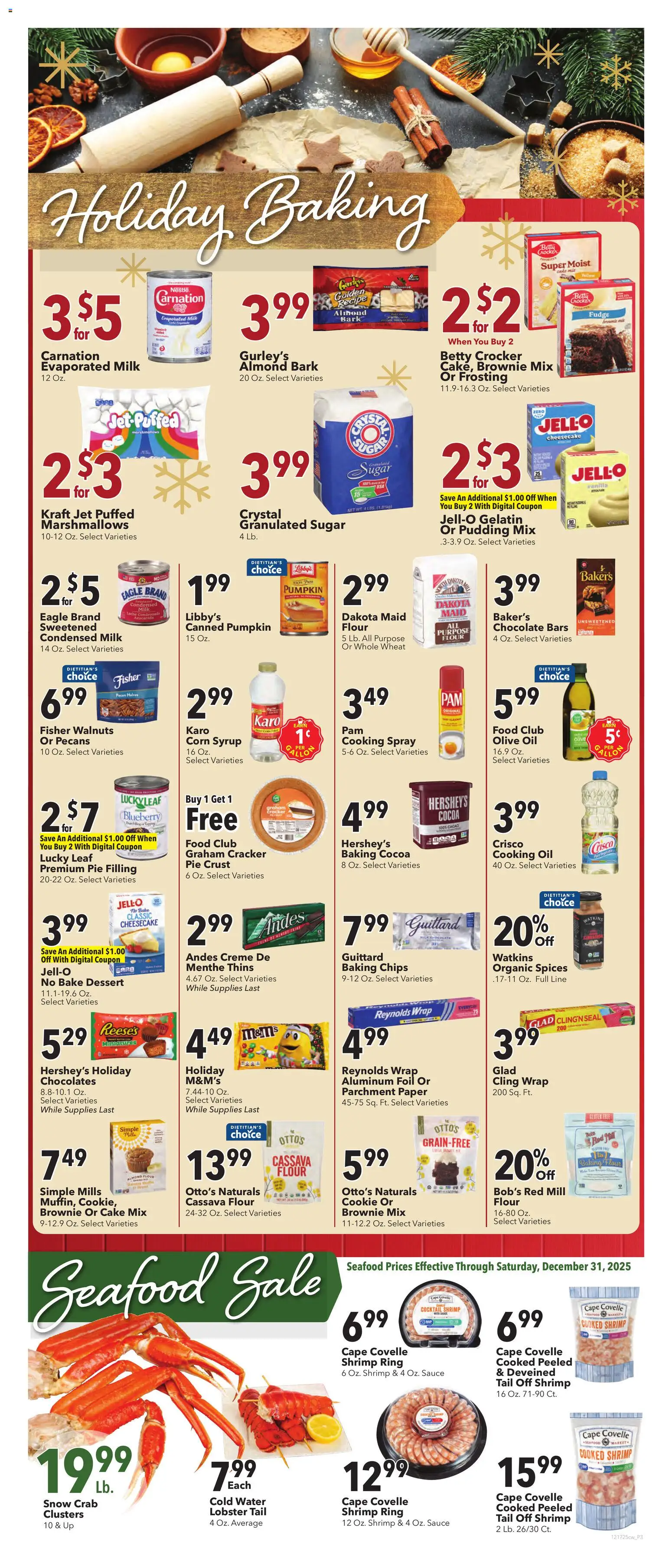 Cash Wise Weekly Ad - valid from 17.12.2025 | Page: 5 | Products: Corn, Milk, Sauce, Cheesecake
