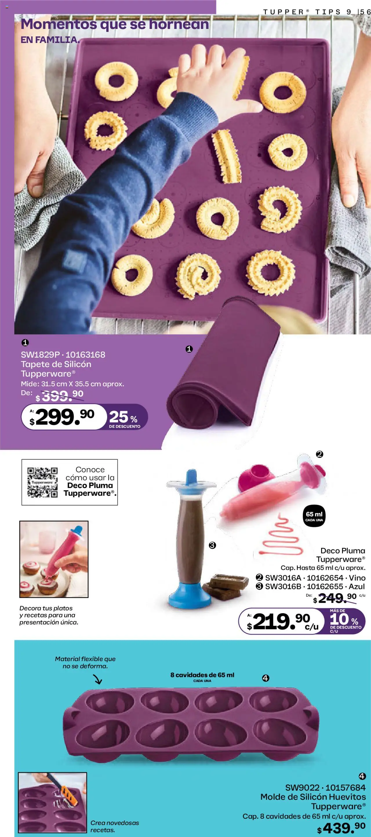 Nuevas ofertas de Tupperware válidas en toda la República Mexicana desde el 11.08.2025. ¡Encuentra las mejores ofertas en Tupperware catálogo! | Página: 56 | Productos: Tupper, Flexible, Vino, Molde