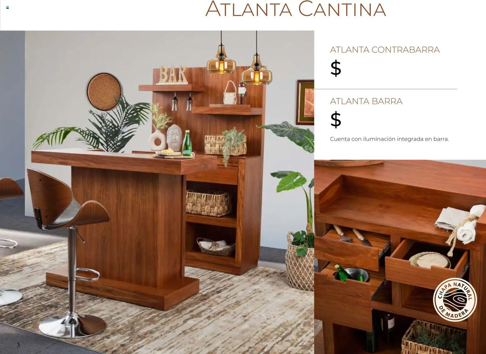 Nuevas ofertas de Muebles Dico válidas en toda la República Mexicana desde el 22.11.2025. ¡Encuentra las mejores ofertas en Muebles Dico catálogo  Cantina Bar! | Página: 3 | Productos: Chapa, Barra
