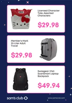 Sam's Club Weekly Ad - valid from 18.08.2025 | Page: 2 | Products: Backpack, Laptop