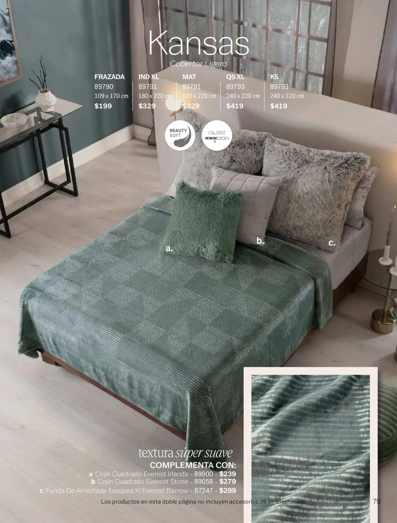 Nuevas ofertas de Vianney válidas en toda la República Mexicana desde el 15.08.2025. ¡Encuentra las mejores ofertas en Vianney - Catálogo Invierno! | Página: 81 | Productos: Cobertor, Funda, Funda de almohada, Almohada