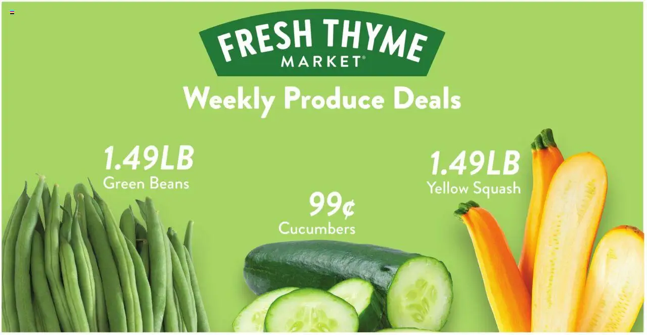 Fresh Thyme Weekly Ad - valid from 13.08.2025 | Page: 8 | Products: Squash, Cucumbers