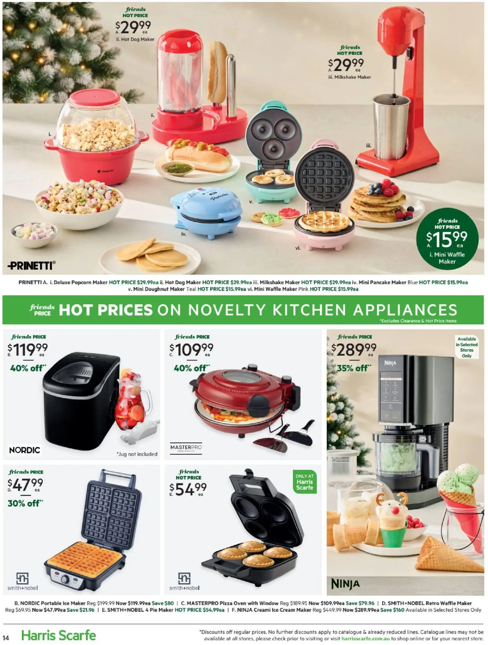 Harris Scarfe catalogue - valid from 07.11.2025 | Page: 14 | Products: Pizza, Novelty, Ice cream, Portable