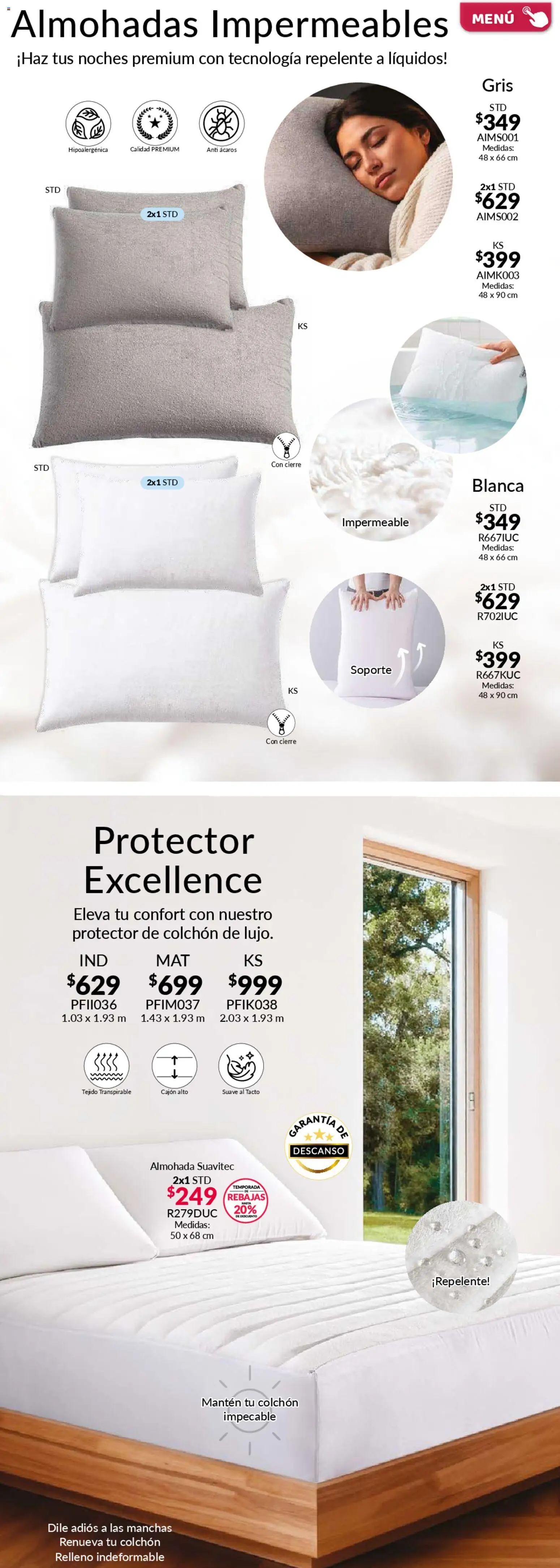 Nuevas ofertas de Colchas Concord válidas en toda la República Mexicana desde el 01.02.2026. ¡Encuentra las mejores ofertas en Colchas Concord catálogo! | Página: 102 | Productos: Repelente, Colchón, Almohada