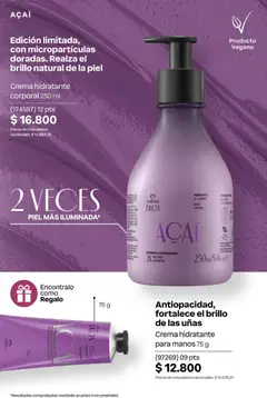 Vista previa Natura Catálogo Ciclo 4/2026 válido desde el 01.04.2026 | Página: 222 | Productos: Body, Brillo, Crema