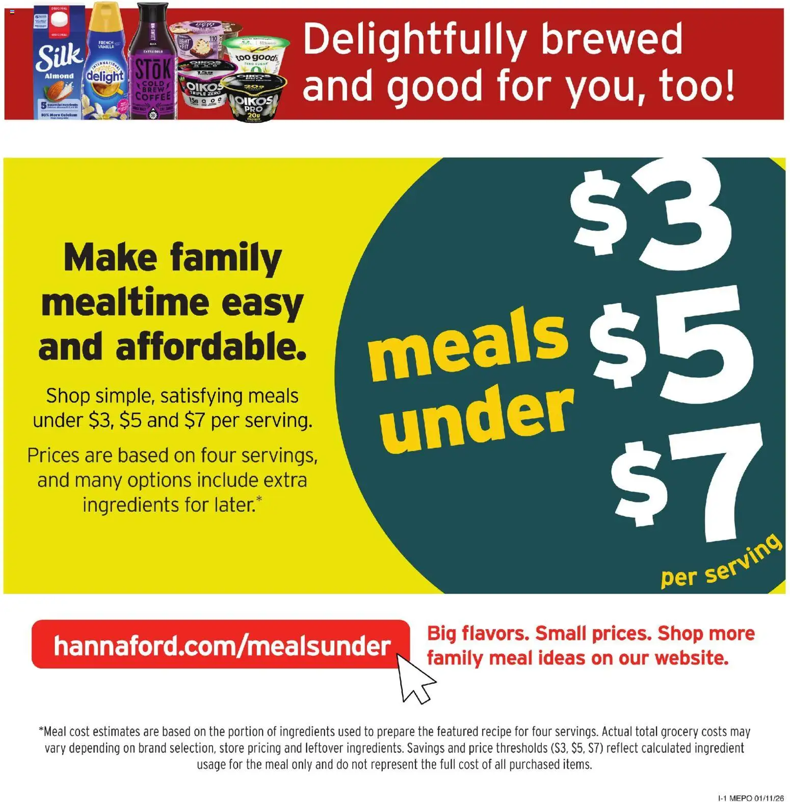 Hannaford Weekly Ad - valid from 11.01.2026 | Page: 11 | Products: Coffee, Sugar