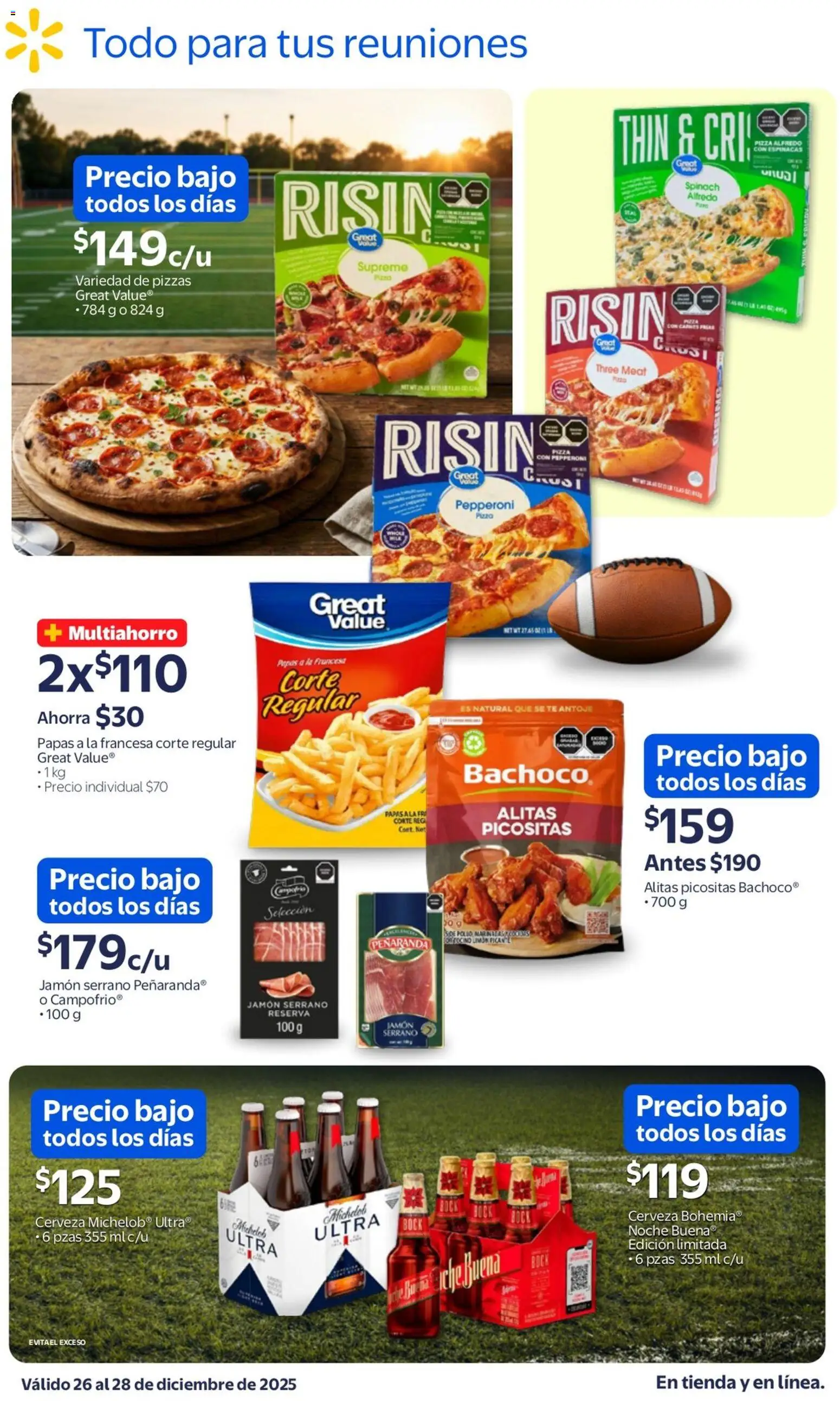 Nuevas ofertas de Walmart válidas en toda la República Mexicana desde el 26.12.2025. ¡Encuentra las mejores ofertas en Walmart catálogo Ofertas! | Página: 2 | Productos: Limón, Pizza, Cerveza, Té
