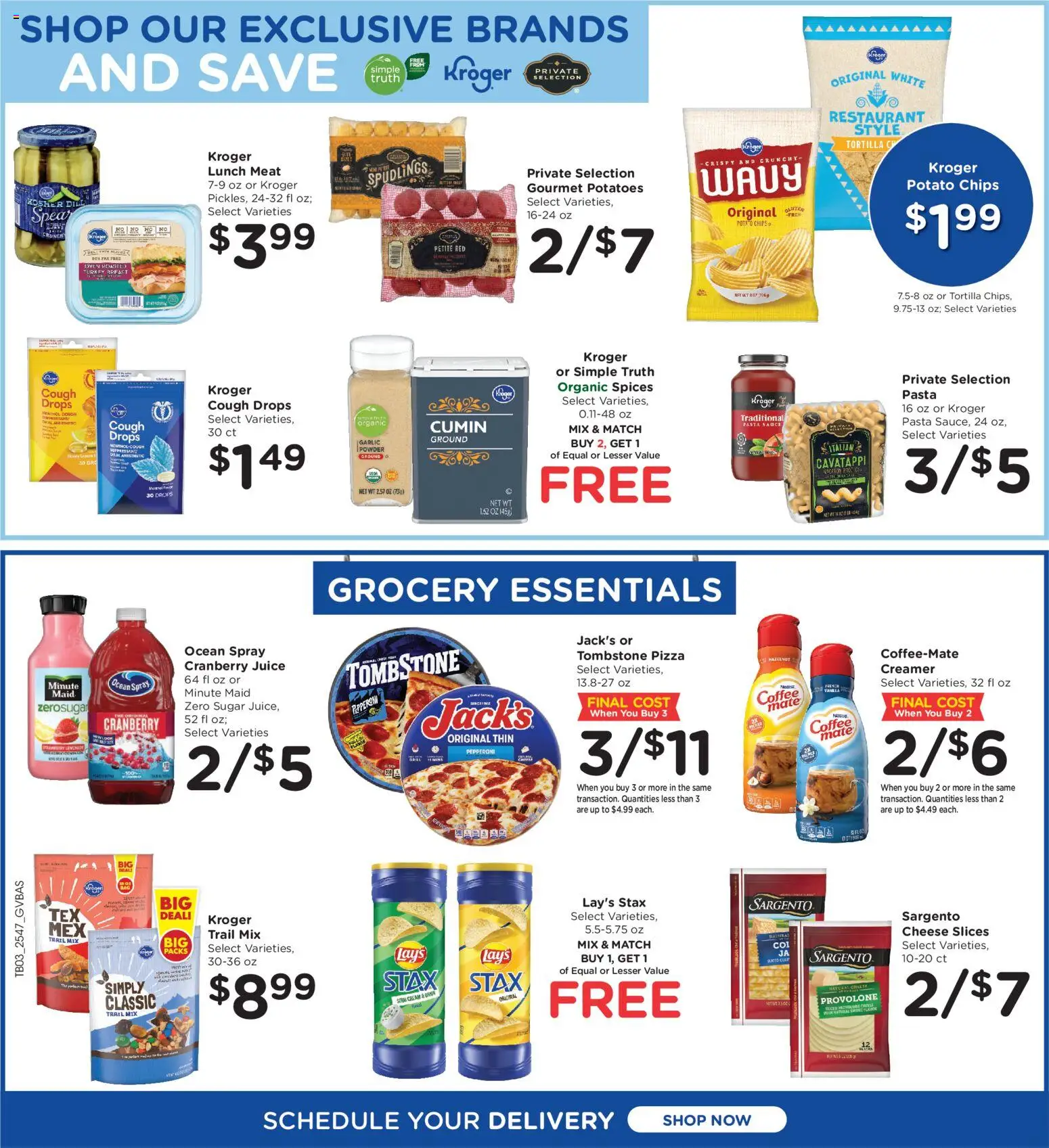 Kroger Ad - valid from 26.12.2025 | Page: 6 | Products: Cheese, Coffee, Sour cream, Sugar