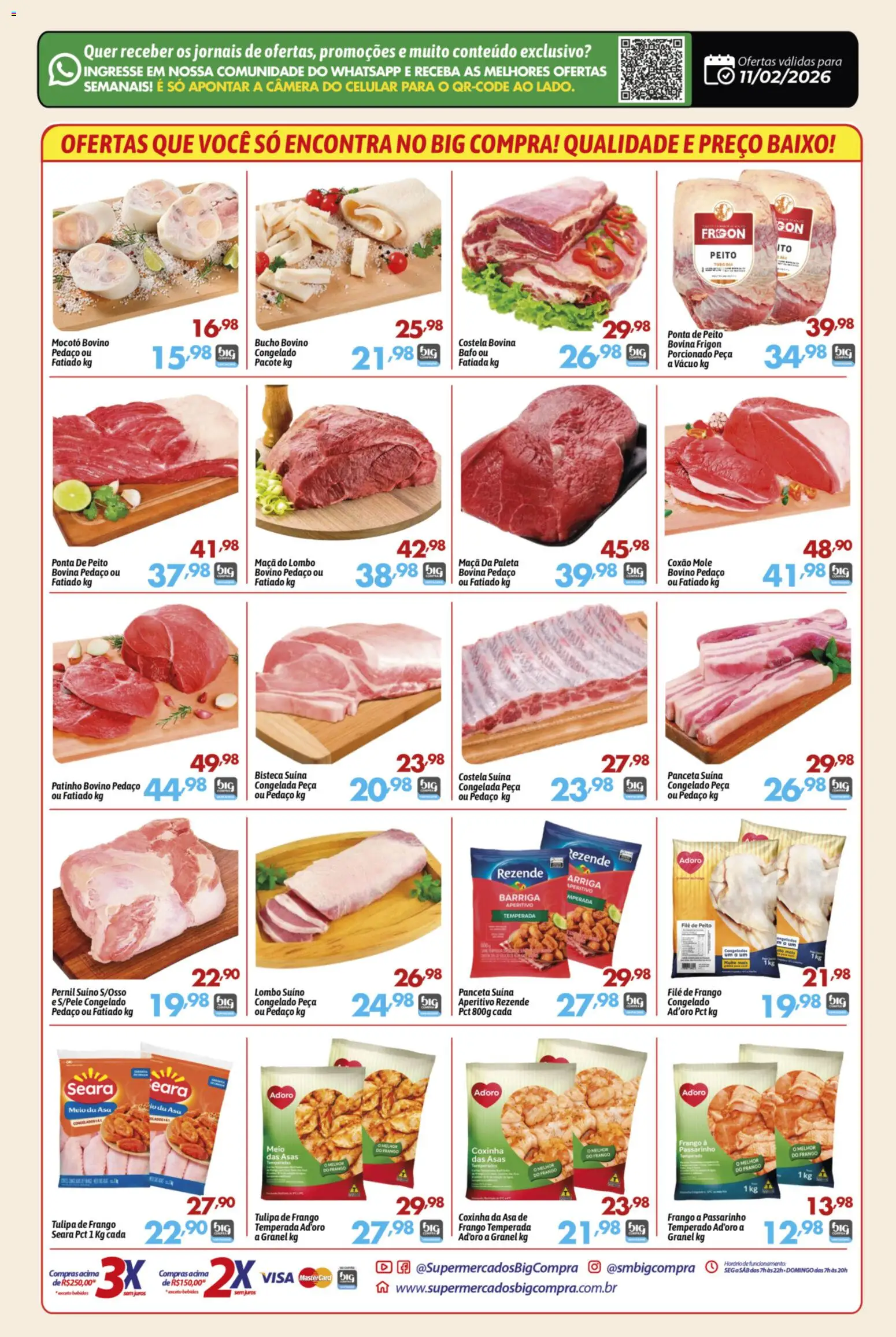 Big Compra Folheto - válido de 11.02.2026 | Página: 2 | Produtos: Lombo, Pernil, Baixo, Frango