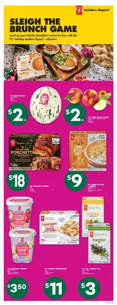 Preview of PC CIDER GROVE APPLES, product of Canada, Canada fancy grade from shop No Frills valid from 04.12.2025 | Page: 14 | Products: Tea, PC, Chicken, Pork
