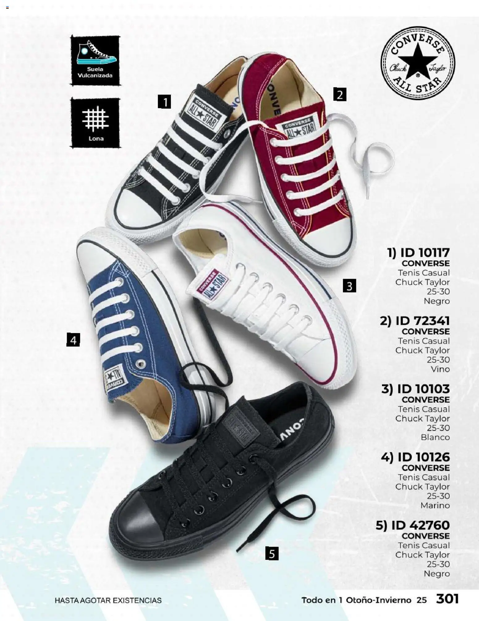 Nuevas ofertas de Price Shoes válidas en toda la República Mexicana desde el 27.10.2025. ¡Encuentra las mejores ofertas en Price Shoes catálogo Todo en uno! | Página: 301 | Productos: Tenis, Lona, Vino