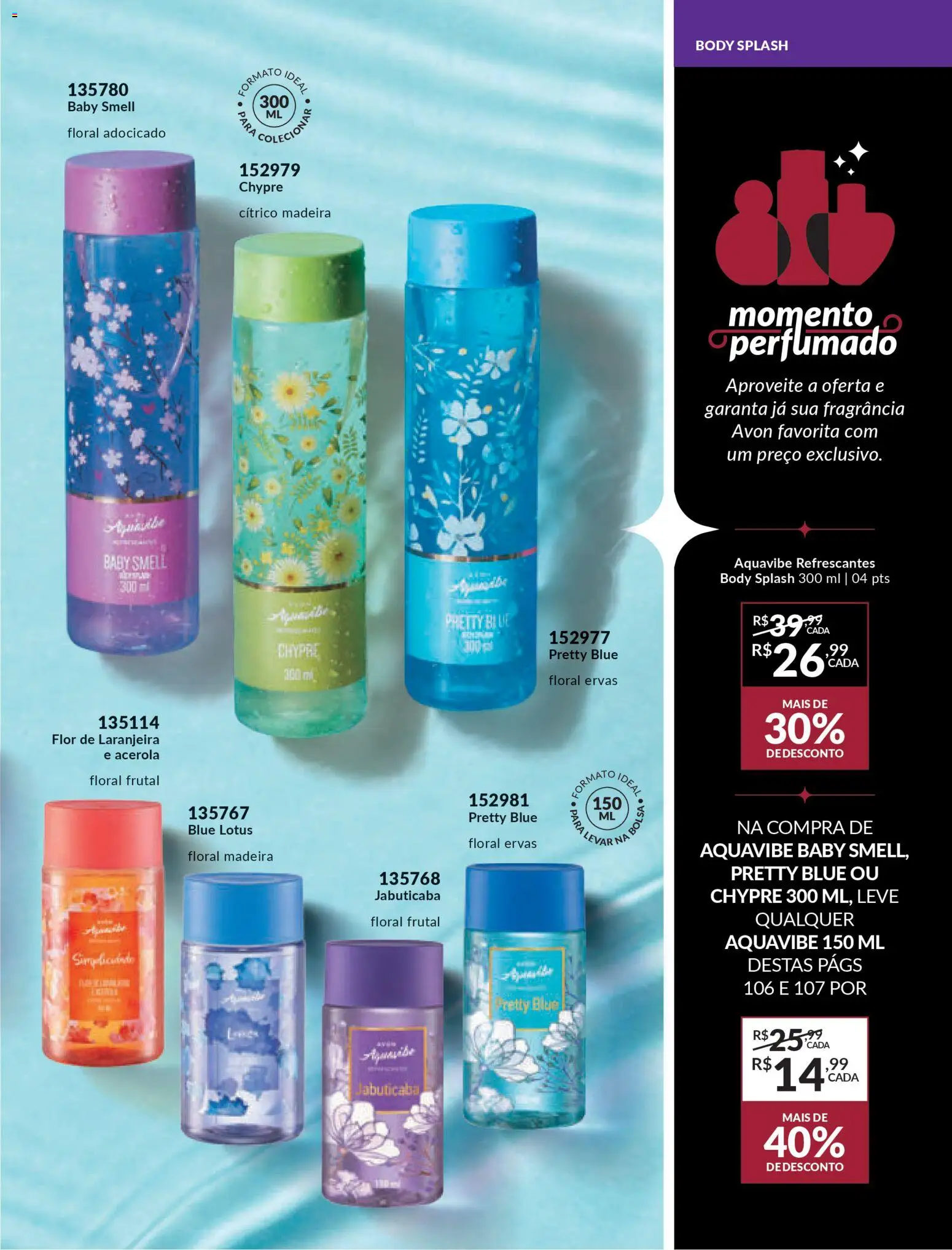 Avon Folheto - válido de 06.01.2026 | Página: 107 | Produtos: Fragrância, Body, Bolsa, Acerola
