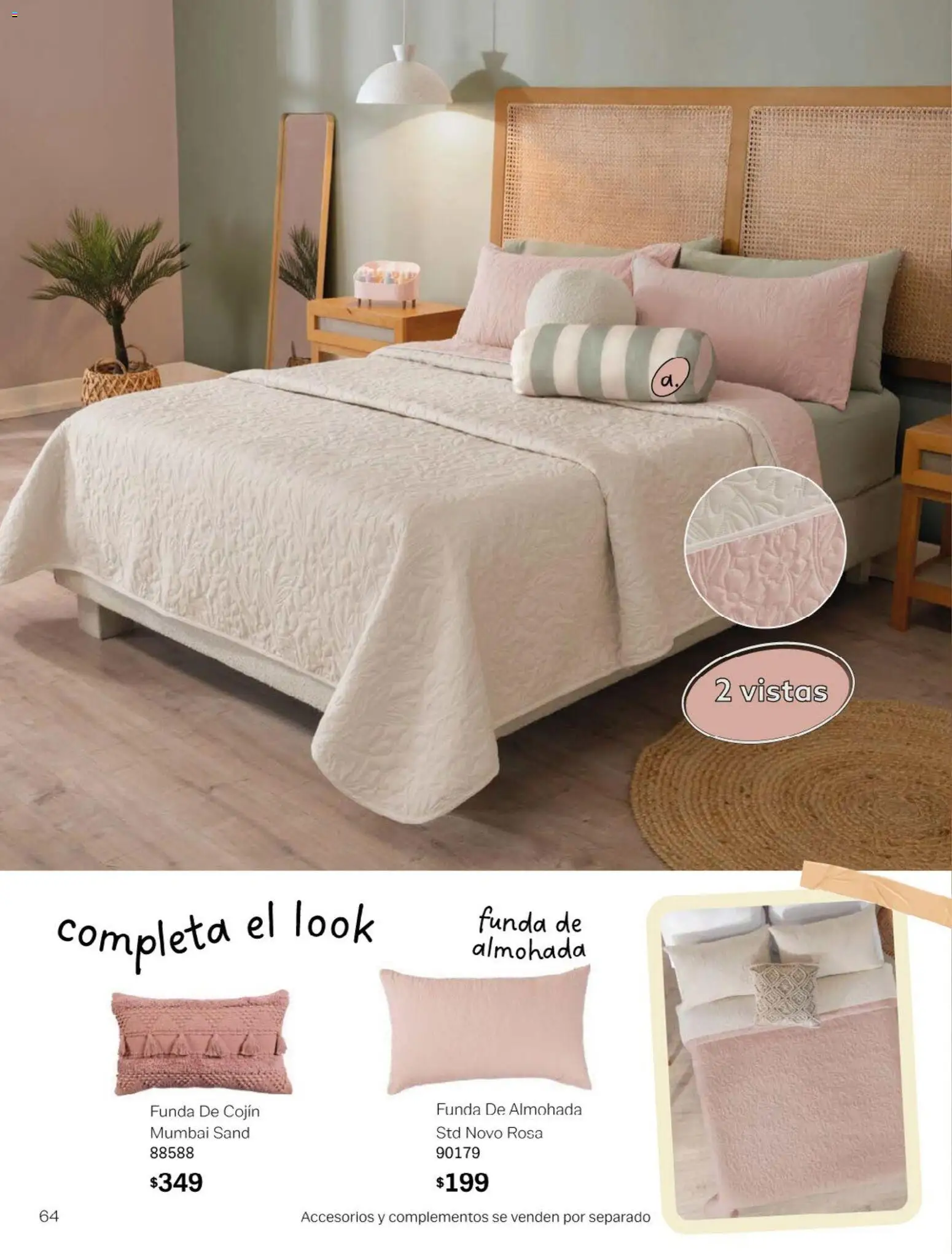 Nuevas ofertas de Vianney válidas en toda la República Mexicana desde el 23.01.2026. ¡Encuentra las mejores ofertas en Vianney catálogo Chavos! | Página: 66 | Productos: Funda, Funda de almohada, Almohada