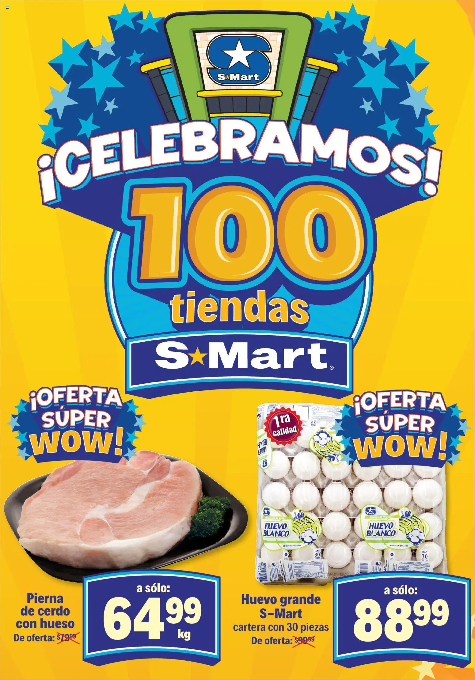 Nuevas ofertas de S-Mart válidas en toda la República Mexicana desde el 28.10.2025. ¡Encuentra las mejores ofertas en S-Mart folleto Nuevo Laredo! | Página: 2 | Productos: Huevo, Cerdo
