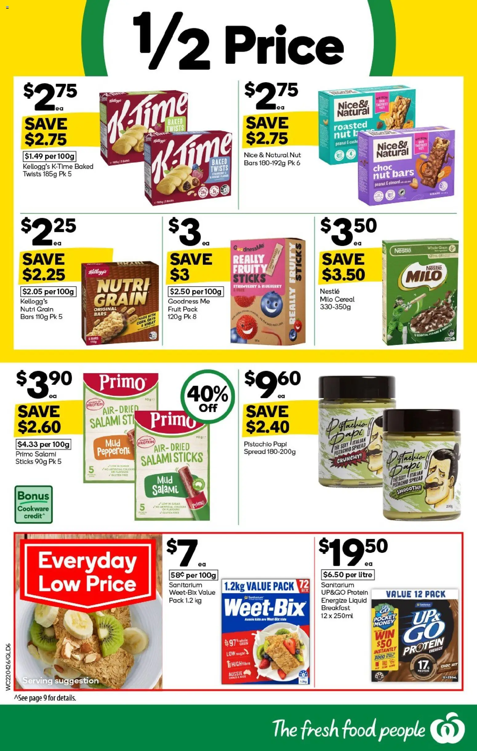 Woolworths catalogue - valid from 22.04.2026 | Page: 6 | Products: Salami, Cereal, Sugar, Wheat