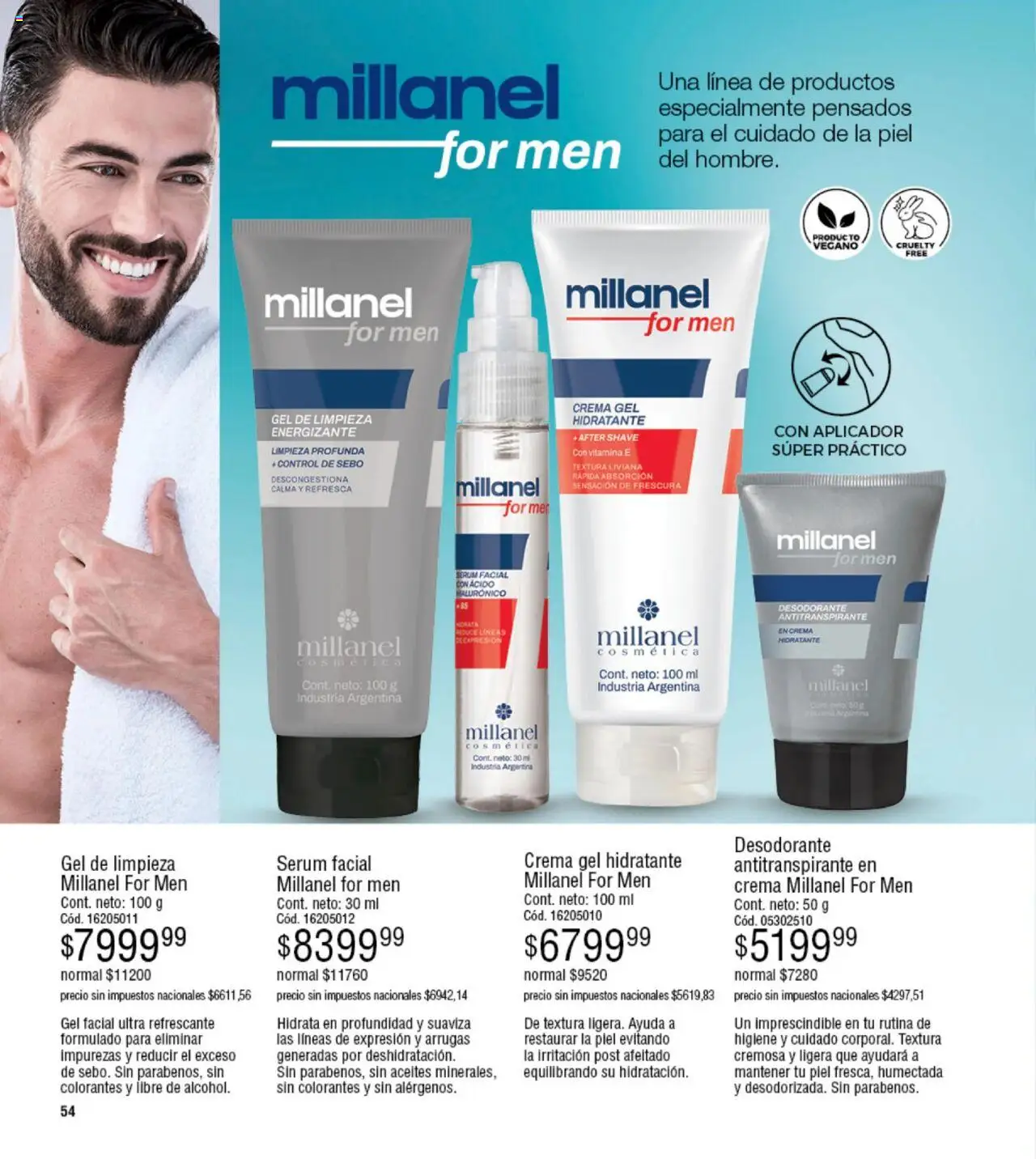 Millanel - Catálogo │ válido desde el 20.10.2025 | Página: 54 | Productos: Serum, Desodorante, Antitranspirante, Crema