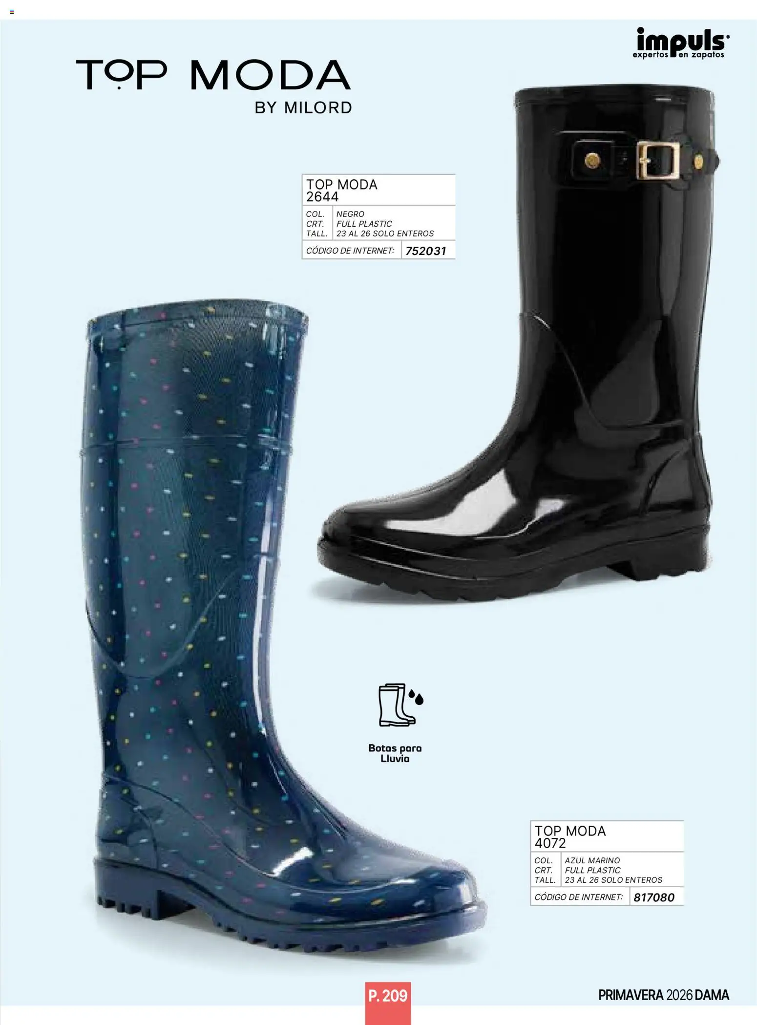 Nuevas ofertas de Impuls válidas en toda la República Mexicana desde el 01.01.2026. ¡Encuentra las mejores ofertas en Impuls catálogo Primavera! | Página: 211 | Productos: Botas, Zapatos, Top