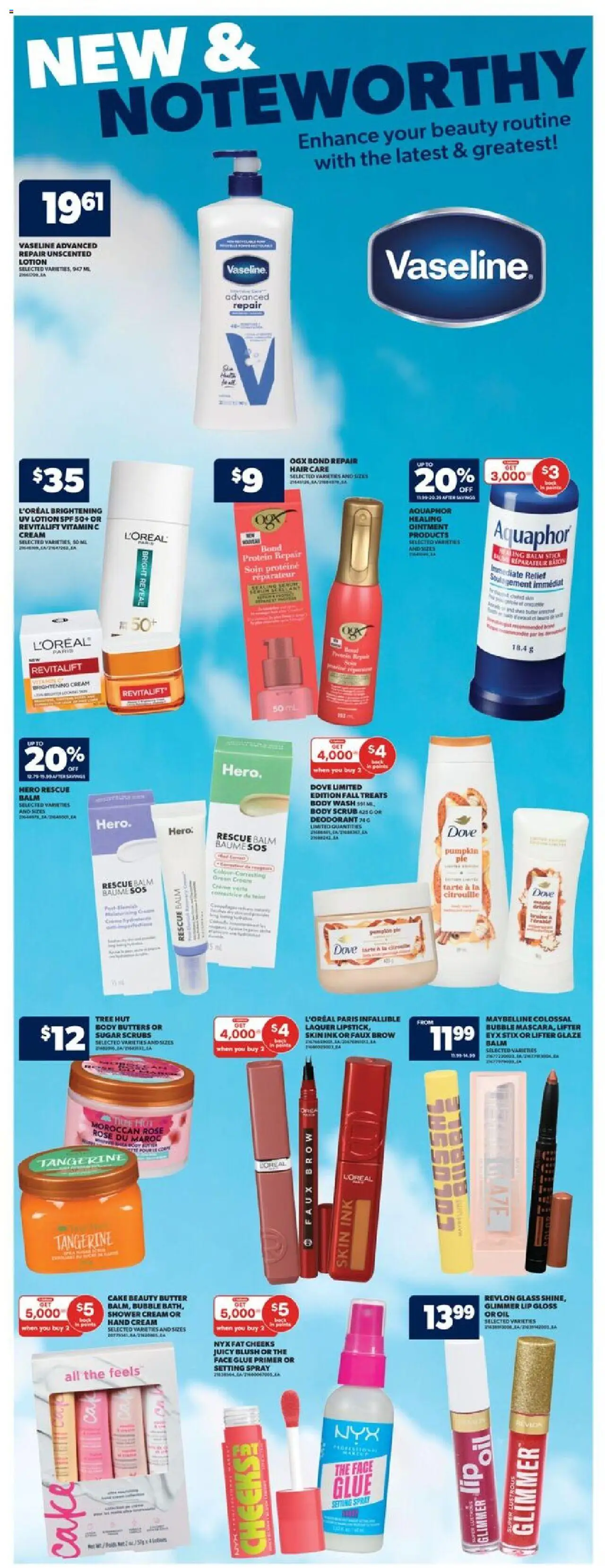 Real Canadian Superstore flyer valid from 25.09.2025 | Page: 32 | Products: Lip gloss, Body wash, Deodorant, Shower