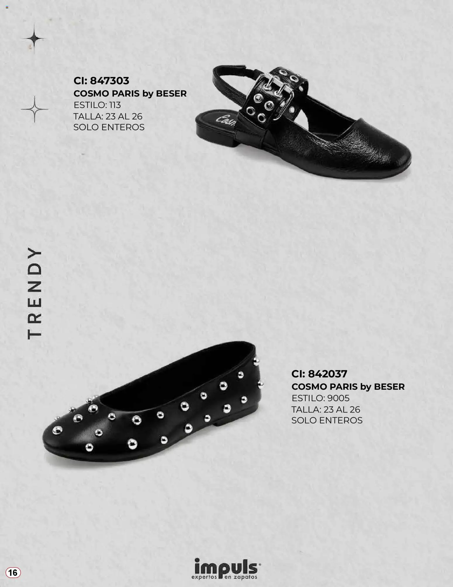 Nuevas ofertas de Impuls válidas en toda la República Mexicana desde el 04.11.2025. ¡Encuentra las mejores ofertas en Impuls catálogo Lo Más Trendy 2025! | Página: 16 | Productos: Zapatos