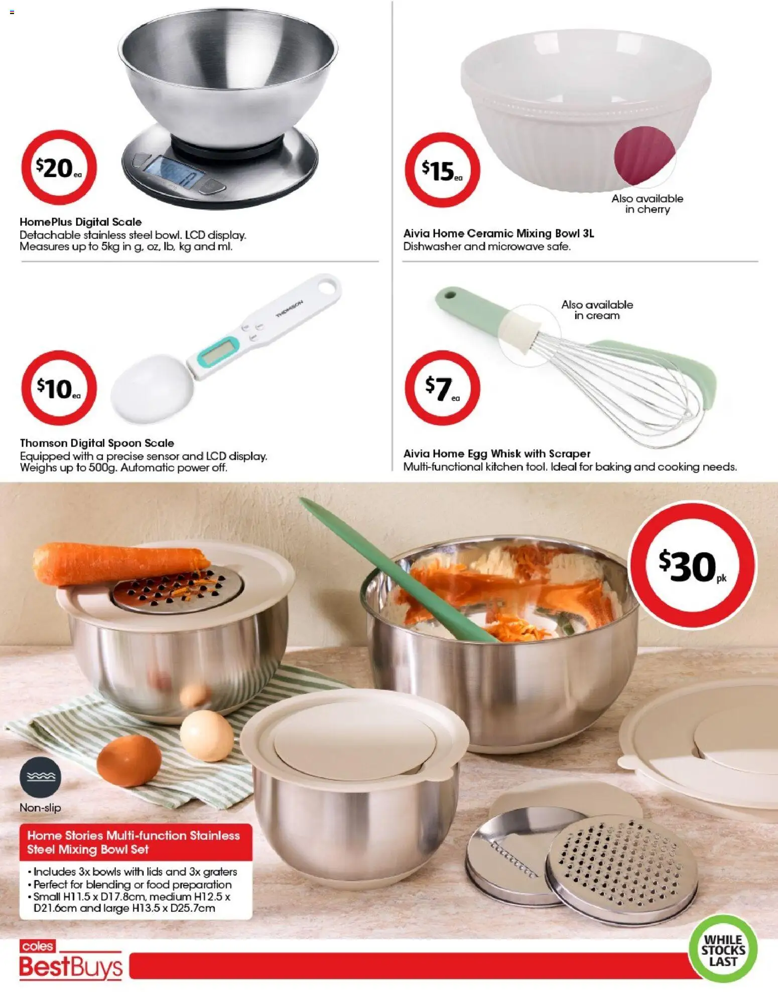 Coles catalogue - valid from 10.04.2026 | Page: 7 | Products: Cream, Scale, Microwave, Dishwasher