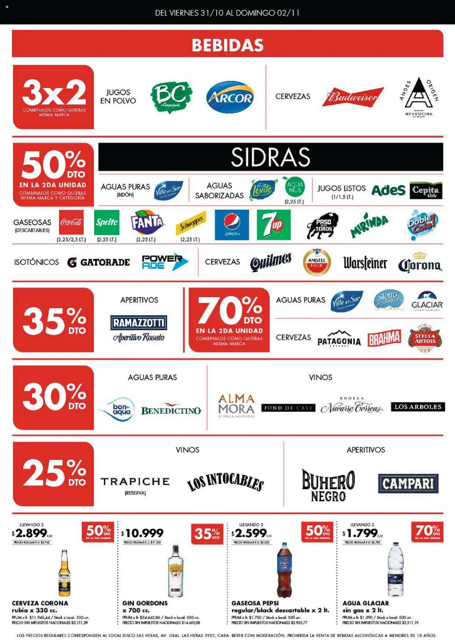 Disco - Ofertas | Córdoba │ válido desde el 31.10.2025 | Página: 5 | Productos: Disco, Agua, Cerveza, Sierra