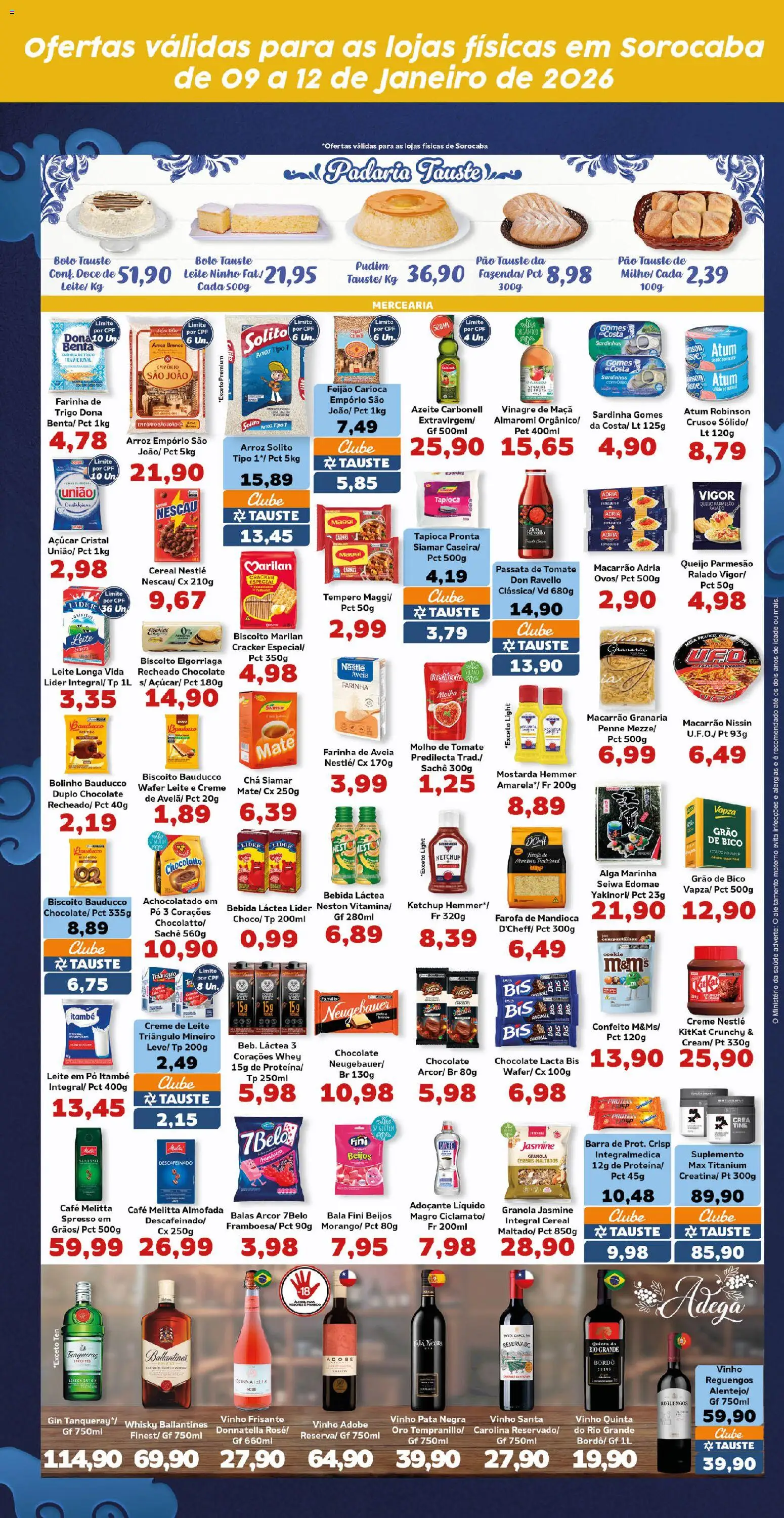 Tauste Folheto - válido de 09.01.2026 | Página: 3 | Produtos: Pó, Gin, Granola, Aveia