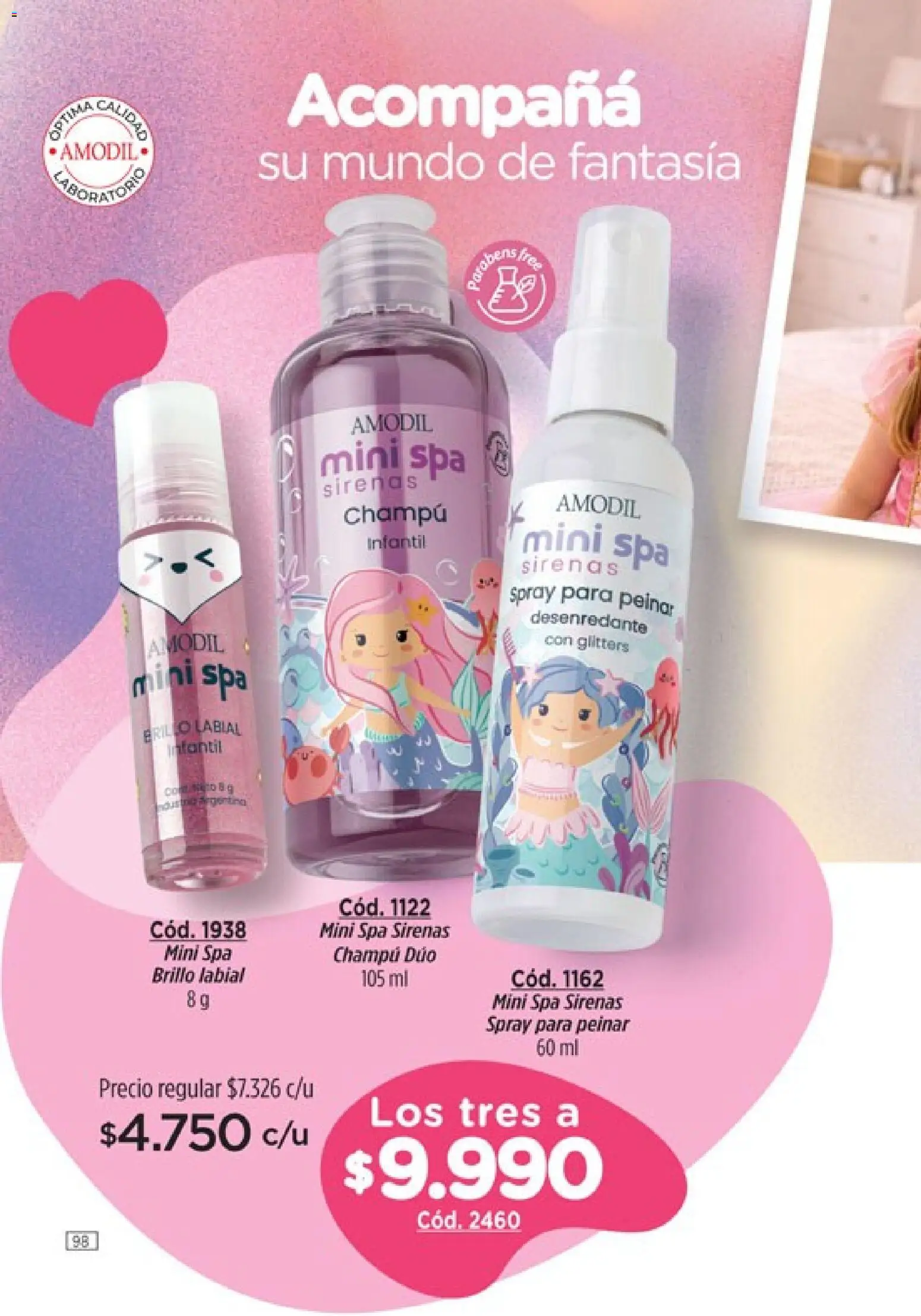 Amodil - Campaña 8 │ válido desde el 08.04.2026 | Página: 98 | Productos: Champú, Brillo