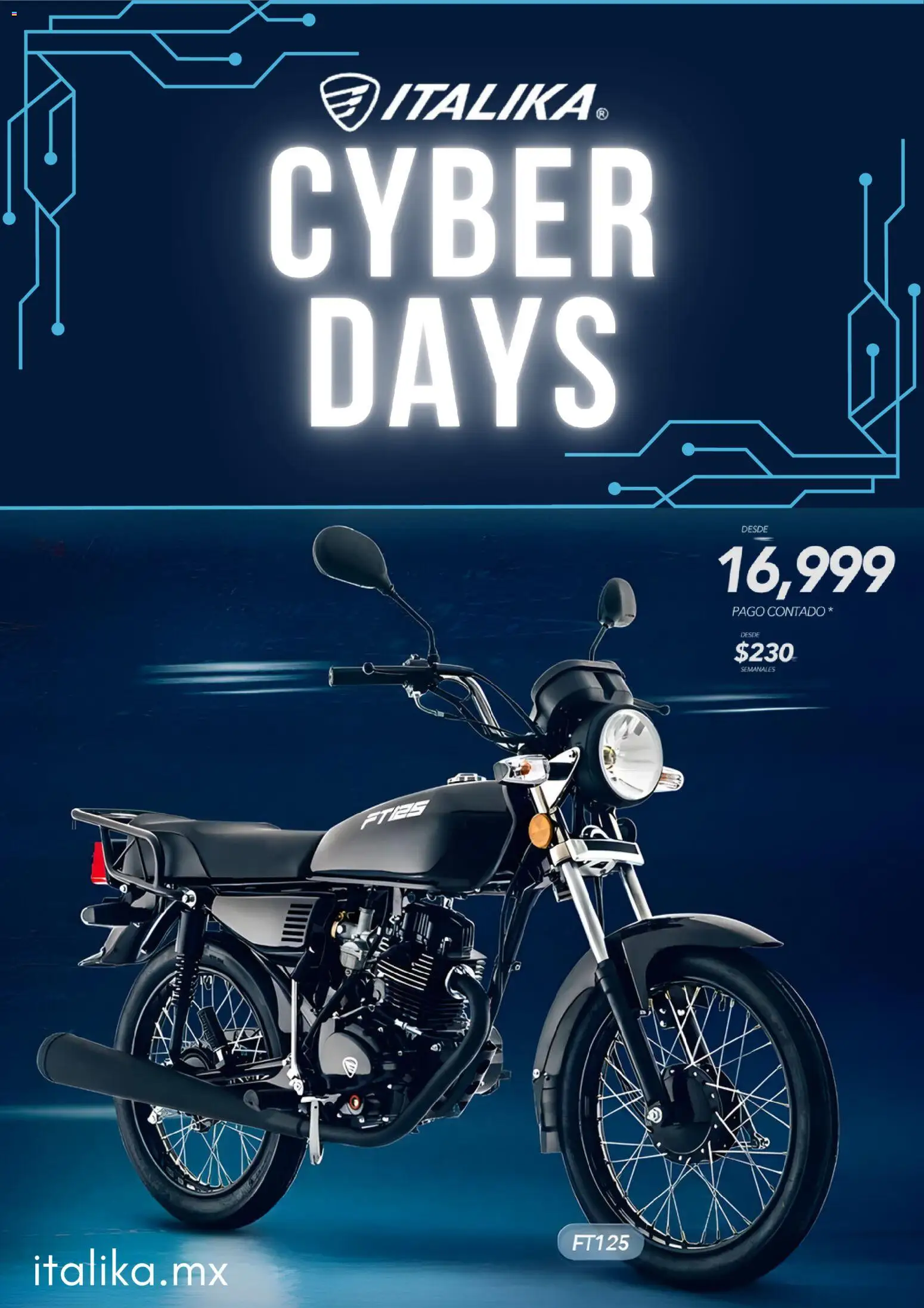 Nuevas ofertas de Italika válidas en toda la República Mexicana desde el 25.11.2025. ¡Encuentra las mejores ofertas en Italika Cyber Day! | Página: 1