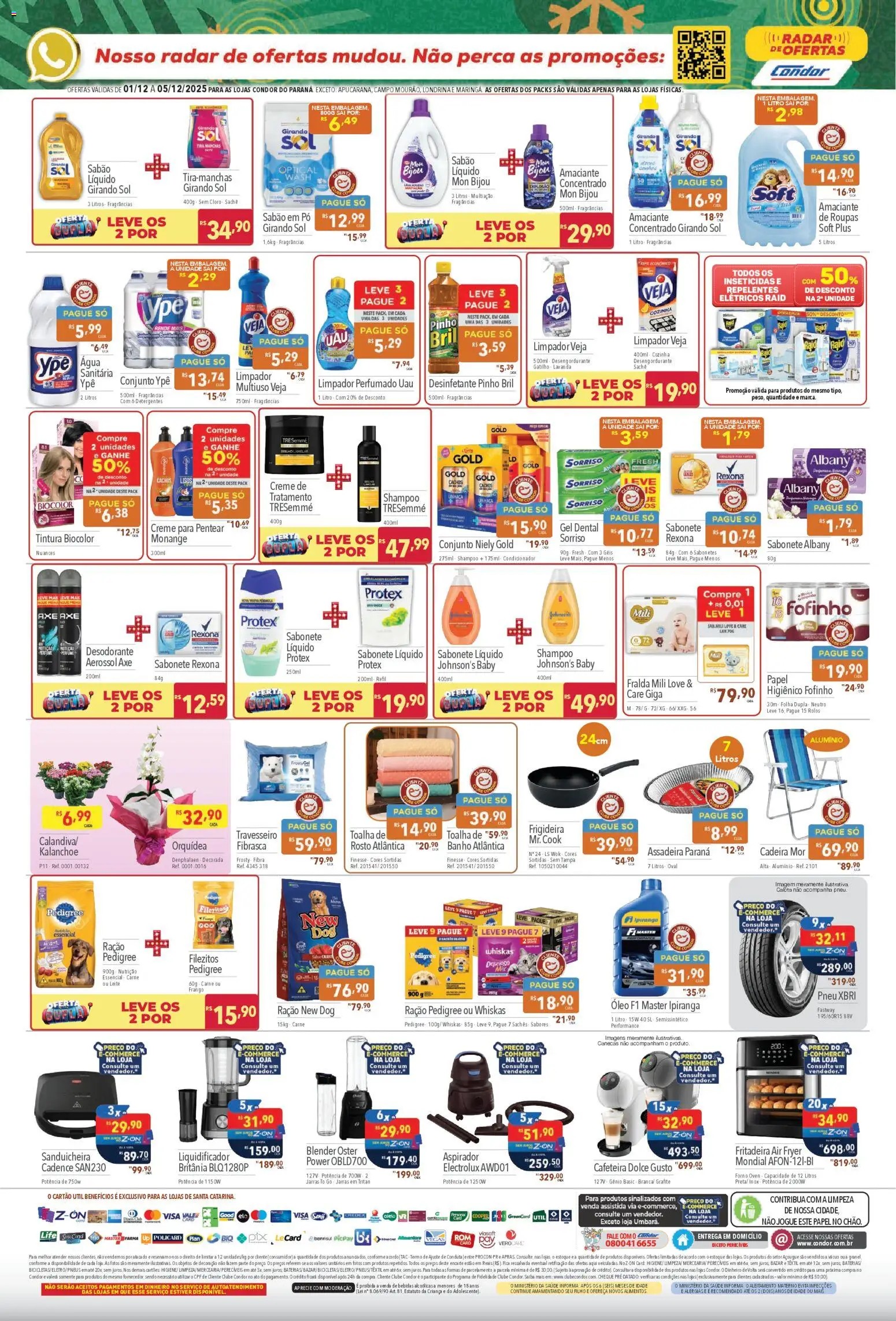 Supermercados Condor Folheto - válido de 01.12.2025 | Página: 4 | Produtos: Frigideira, Carne, Sabonete, Sabonete líquido