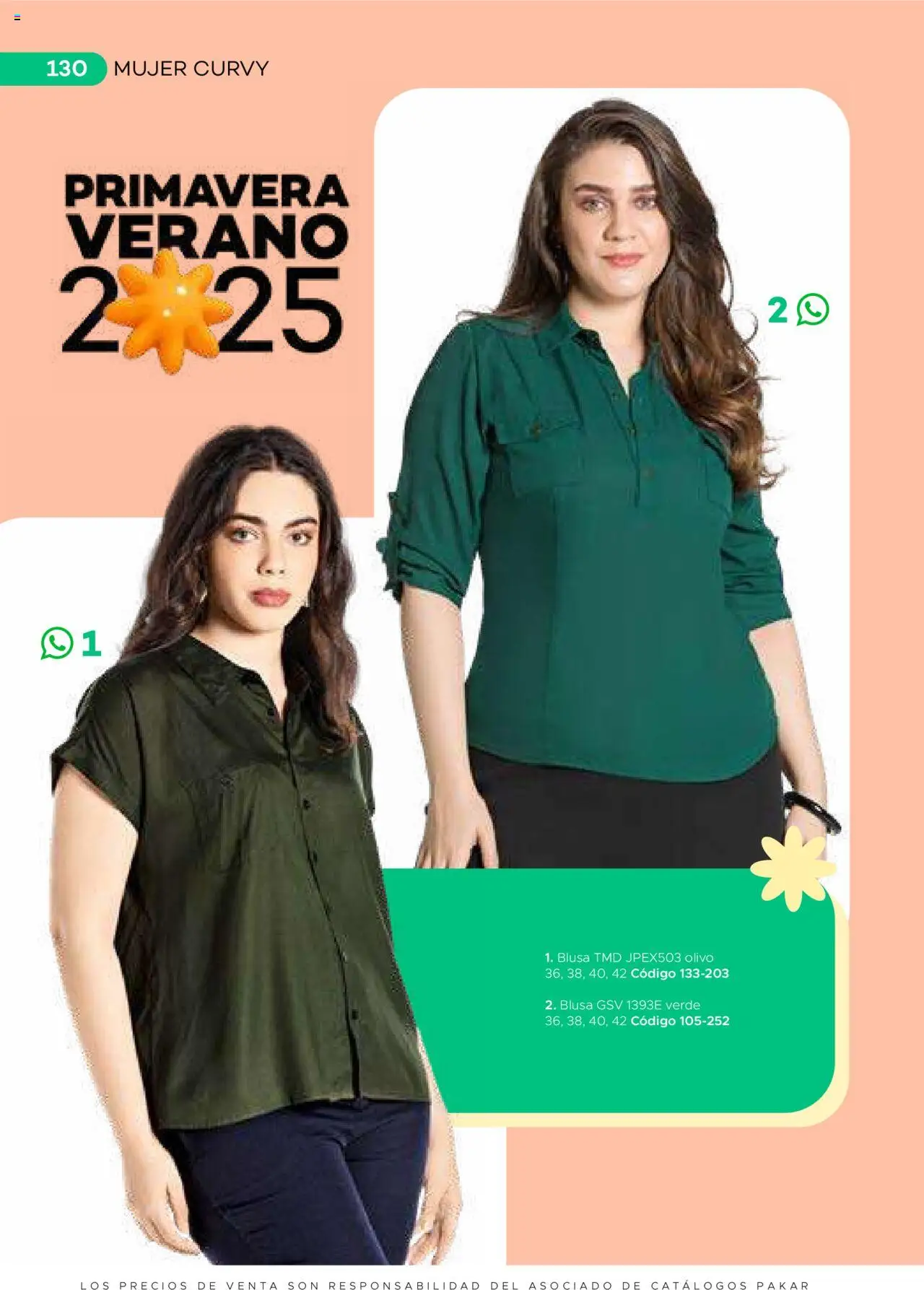 Nuevas ofertas de SC Pakar válidas en toda la República Mexicana desde el 31.01.2025. ¡Encuentra las mejores ofertas en SC Pakar catálogo Ropa! | Página: 130 | Productos: Blusa
