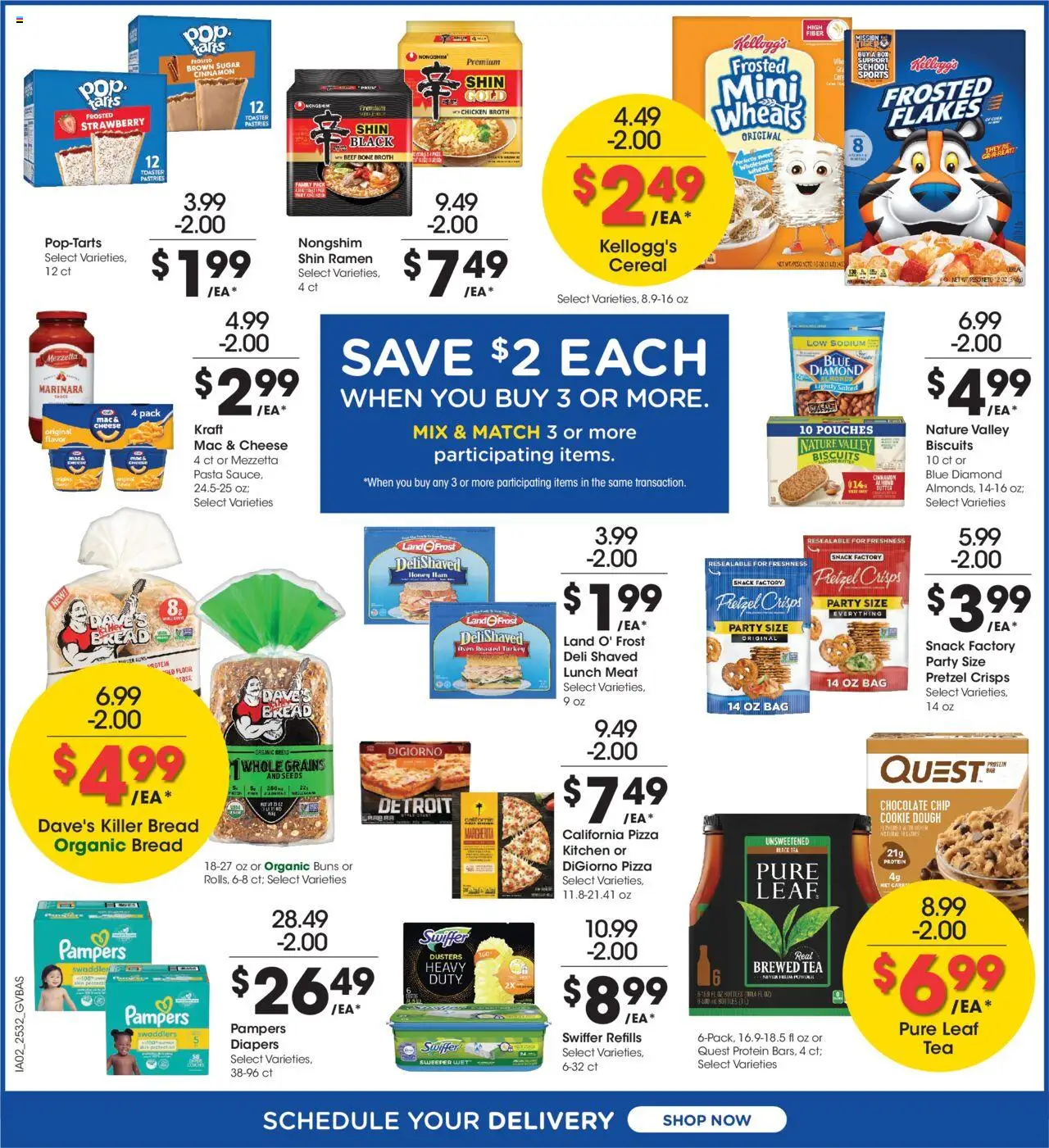 Kroger Ad - valid from 10.09.2025 | Page: 4 | Products: Chocolate, Pizza, Flakes, Sugar