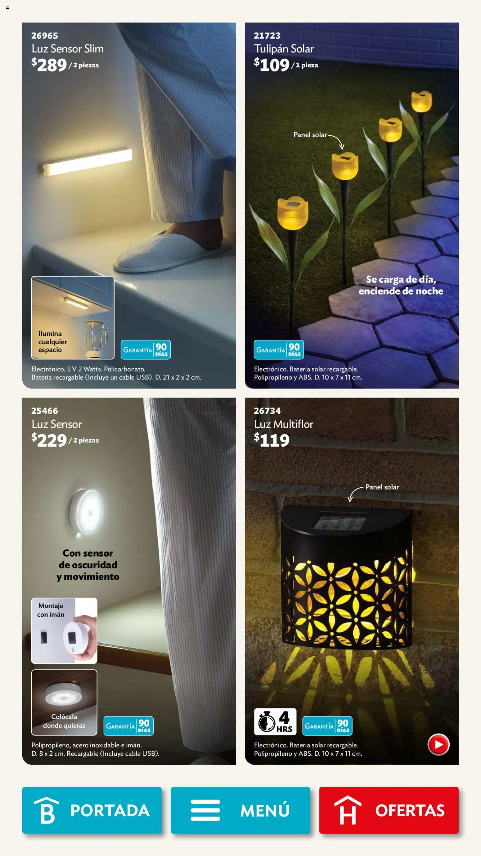 Nuevas ofertas de Betterware válidas en toda la República Mexicana desde el 04.05.2026. ¡Encuentra las mejores ofertas en Betterware campaña 5 2026! | Página: 74 | Productos: Imán, Cable, Batería