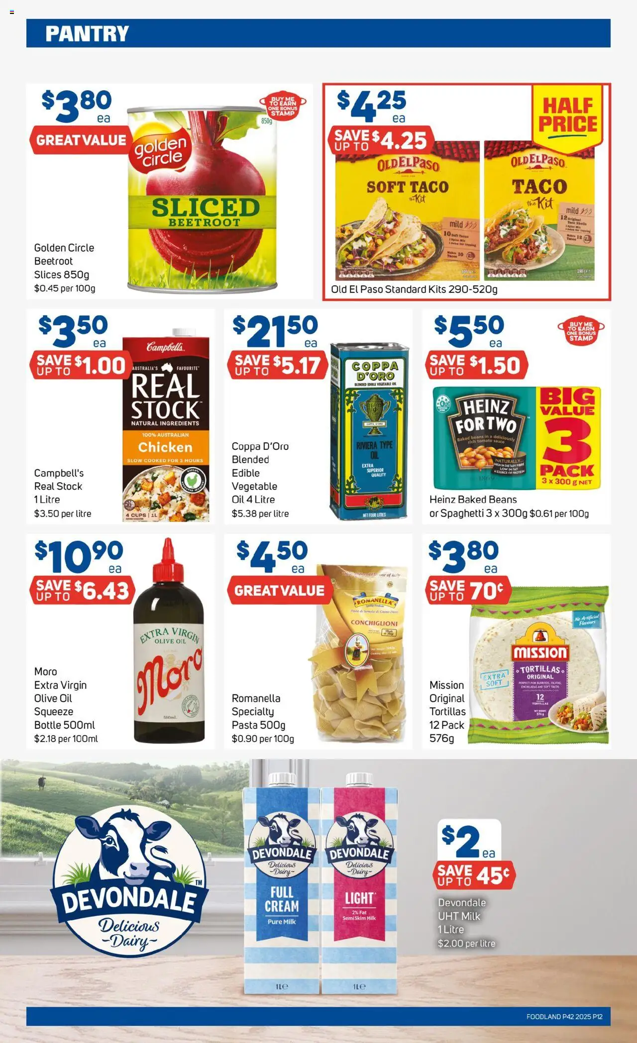 Foodland catalogue - valid from 15.10.2025 | Page: 12 | Products: Cups, Pasta, Olive oil, Sauce