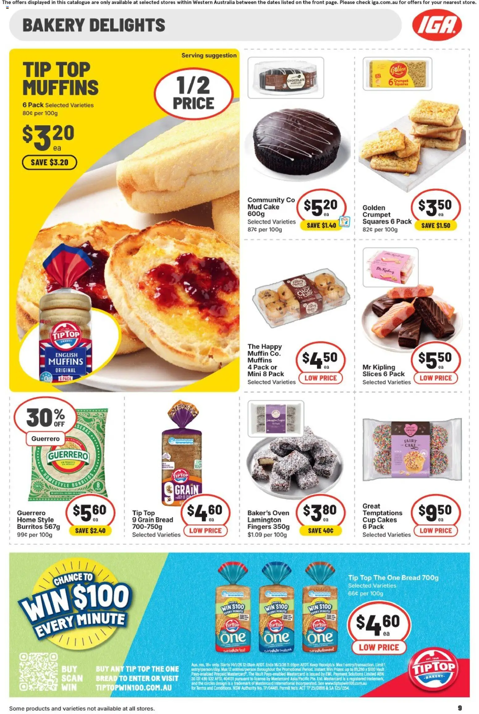 IGA catalogue - valid from 21.01.2026 | Page: 9 | Products: Bread, Chocolate, Oven, Bakery